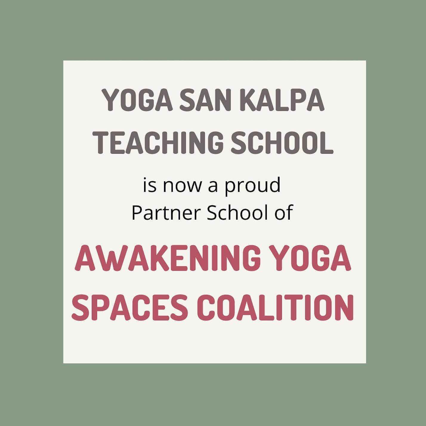 We are excited to announce that we have been accepted as one the partner yoga schools for the Awakening Yoga Spaces Coalition. ⁣
⁣
Awakening Yoga Spaces is a coalition of yoga and wellness communities committed to diversity, equity, and inclusion in 