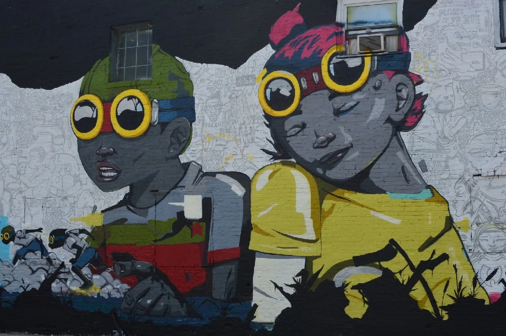 Street Art: Hebru Brantley on Edgewood Ave