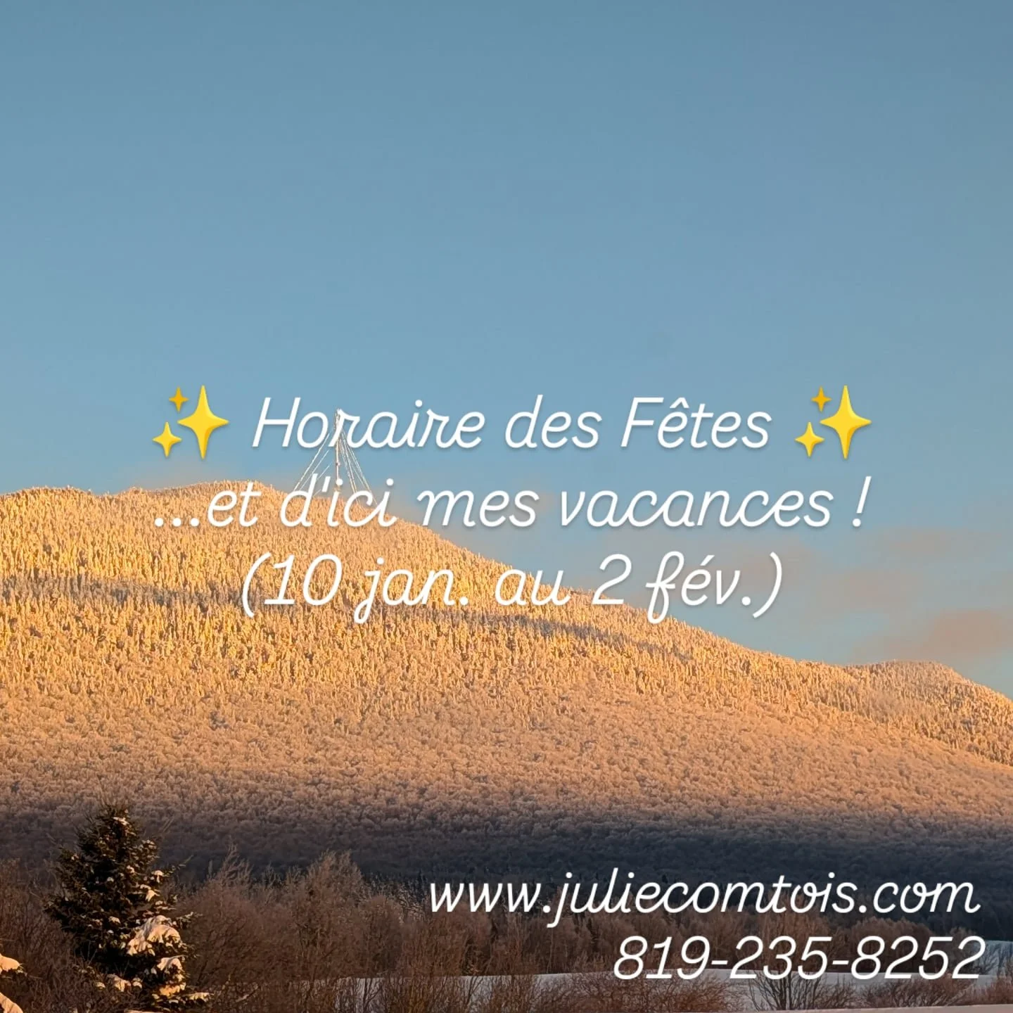 ✨ Besoin d&rsquo;un bon massage &agrave; l&rsquo;approche des F&ecirc;tes ou m&ecirc;me durant tes vacances ? Ou encore pour bien d&eacute;marrer l&rsquo;ann&eacute;e 2026 ?  Tu m&eacute;rites un peu de temps pour toi! 💆&zwj;♀️
J&rsquo;ai encore plu