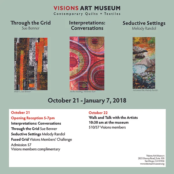 Visions Art Museum 2825 Dewey Road, Suite 100 San Diego, CA 92106 Admission: $7.00 Persons 18 and under admitted free