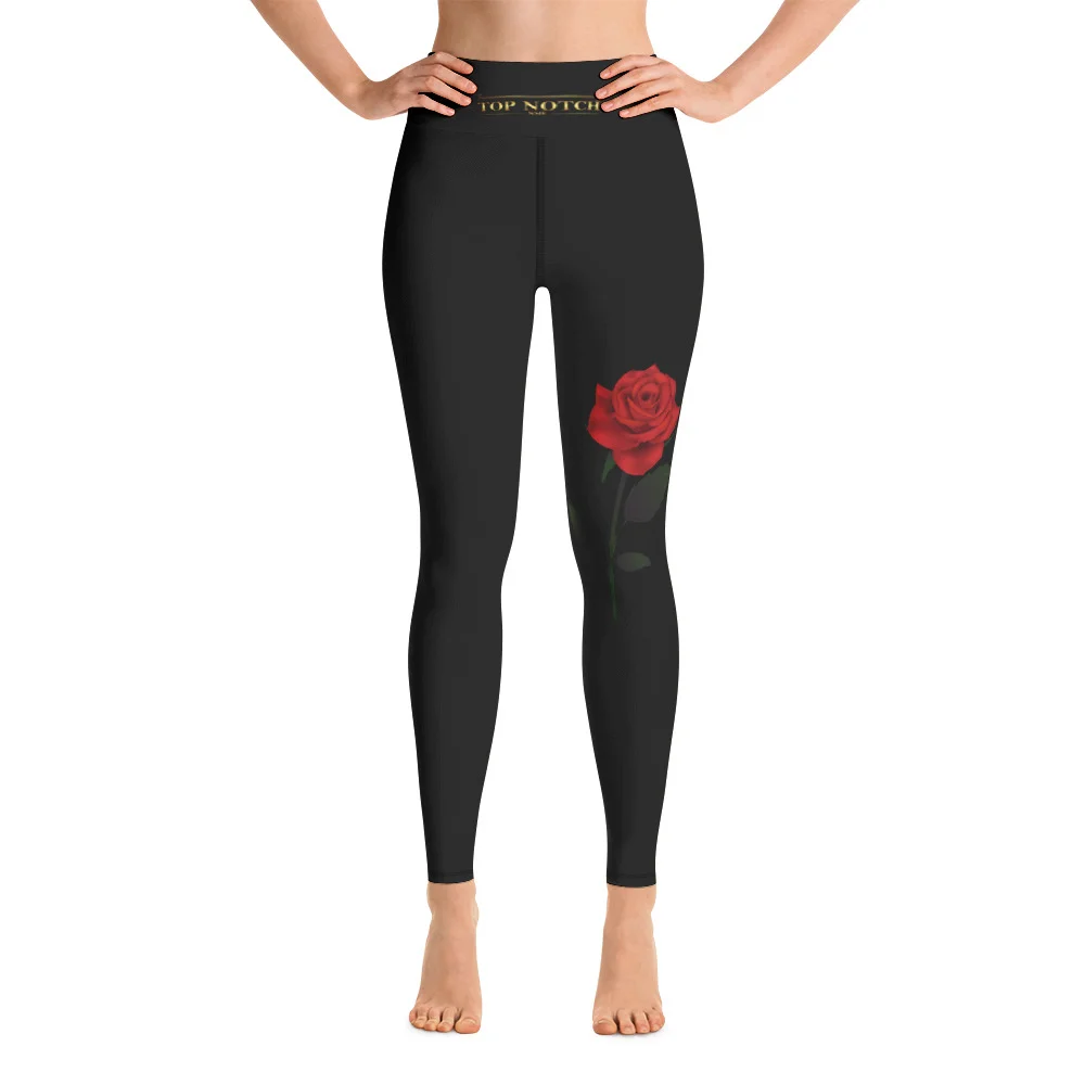 Top Notch Smell The Roses Yoga Pants