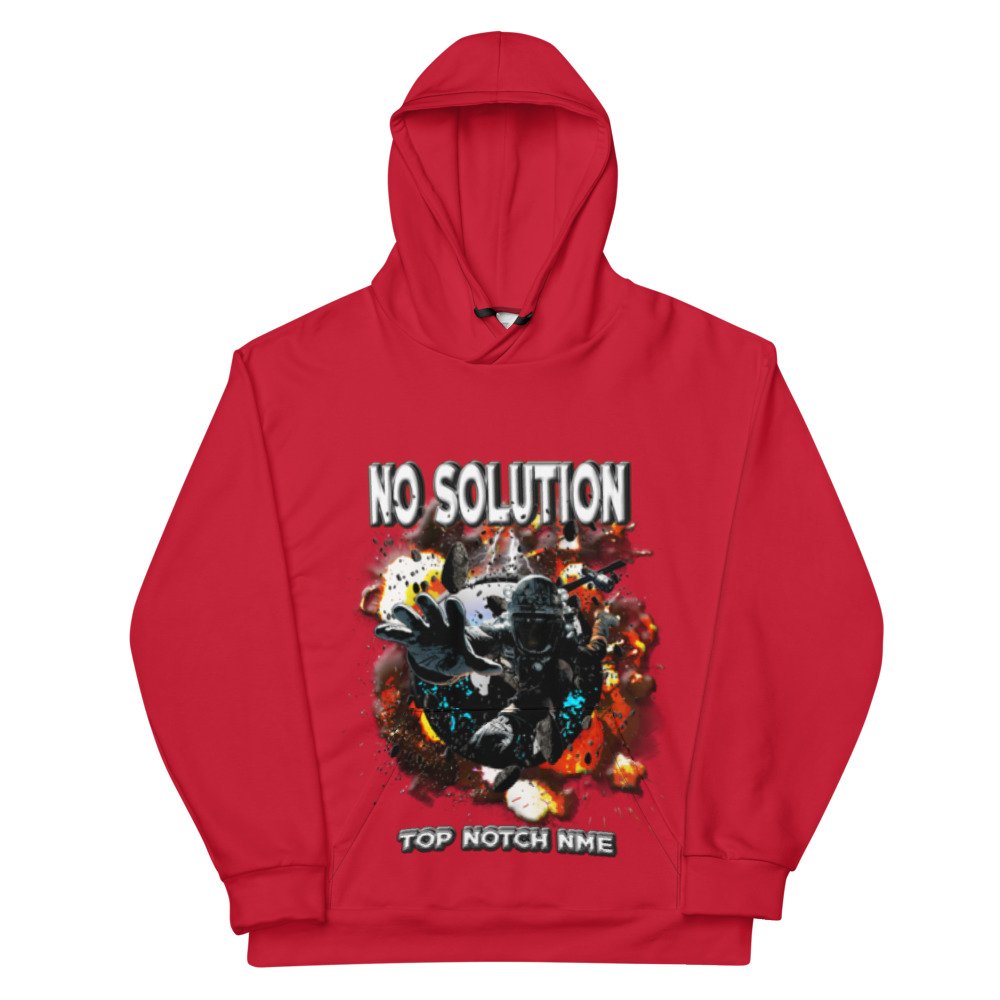 Top Notch NME No Solution Hoodie (RED)