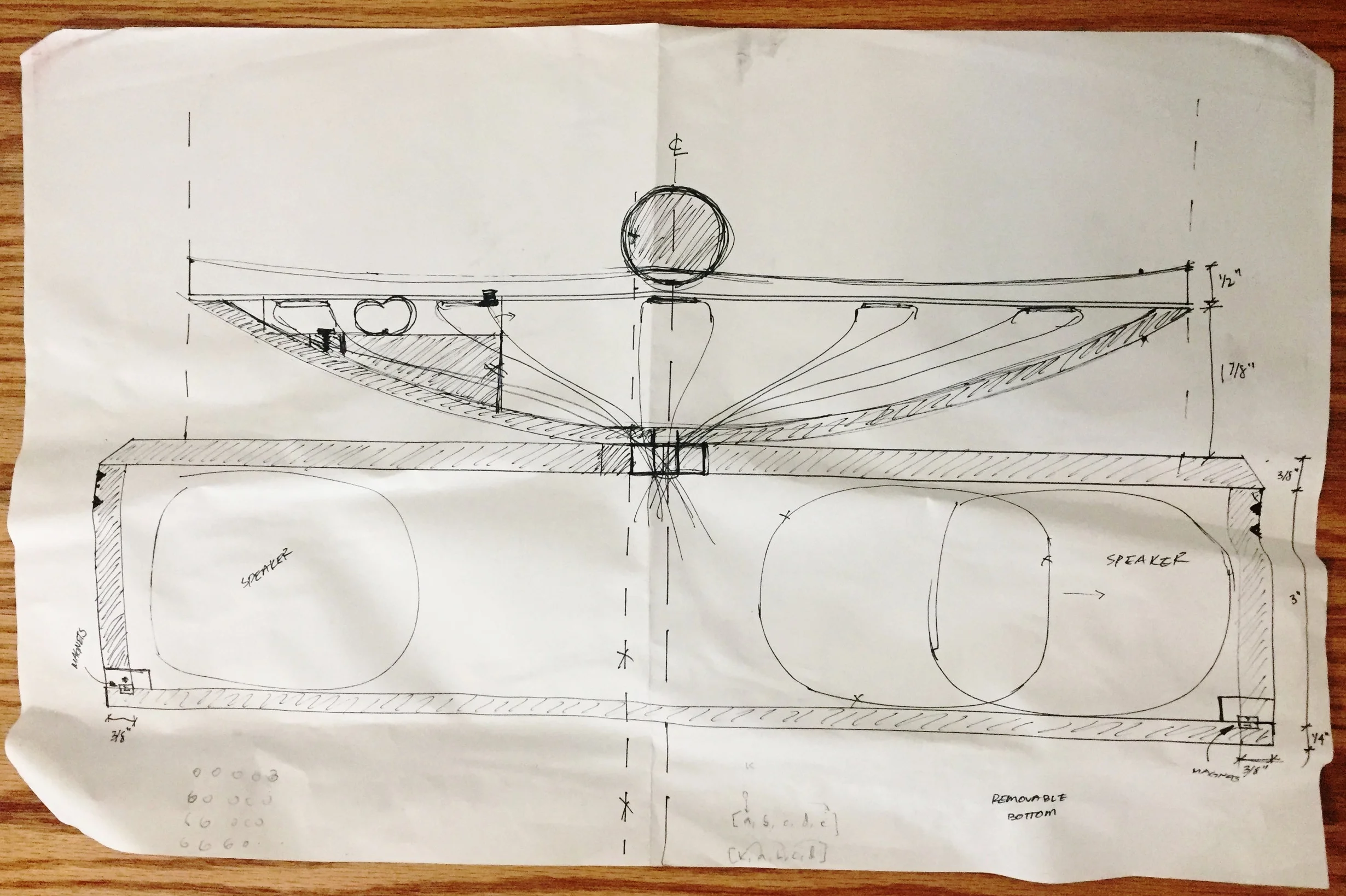 Initial plans for the final design