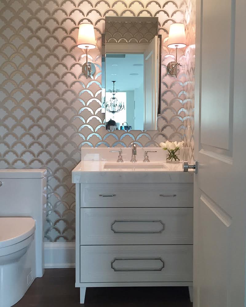 METALLIC POWDER ROOM