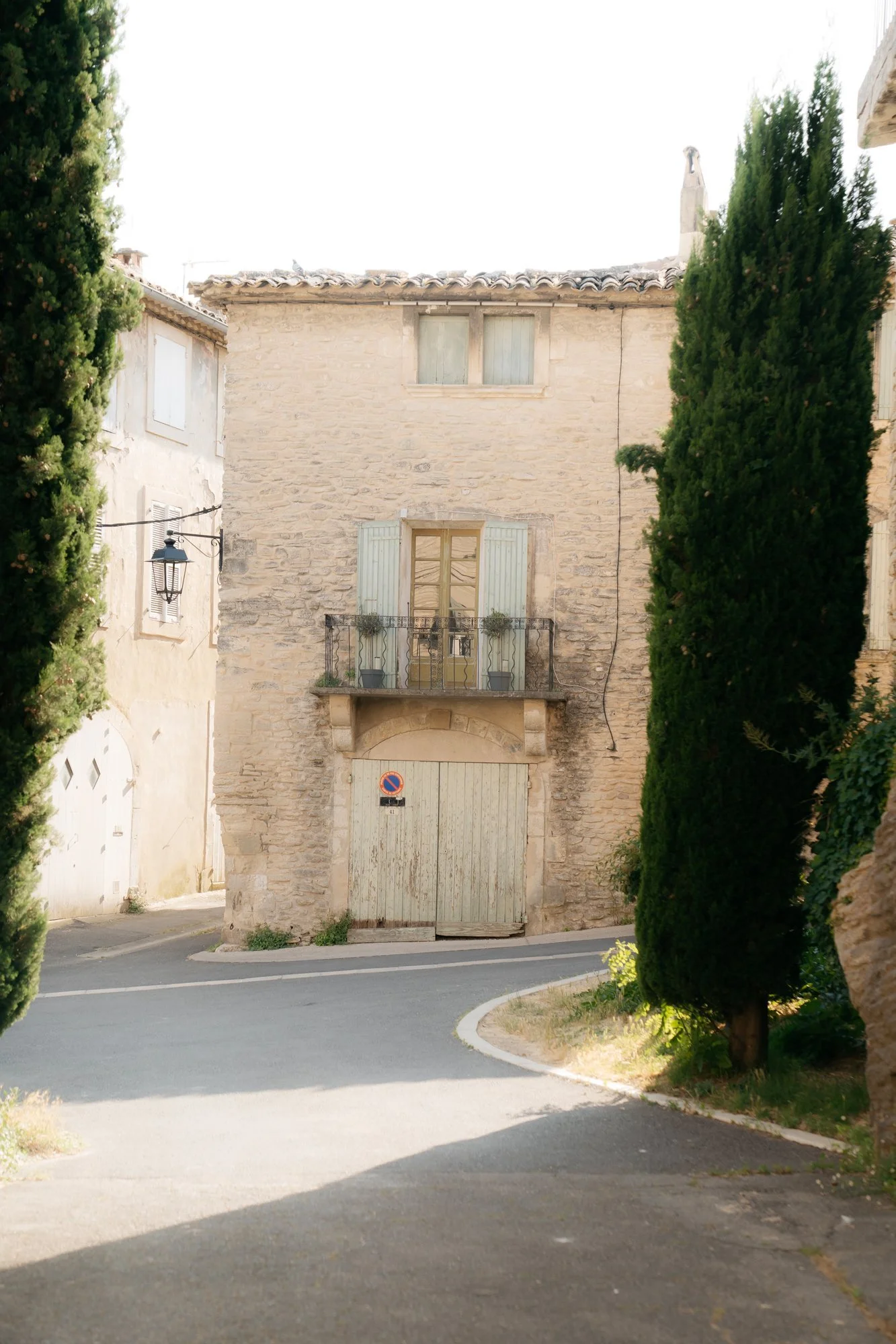 Street of Luberon Village Goult in Provence France