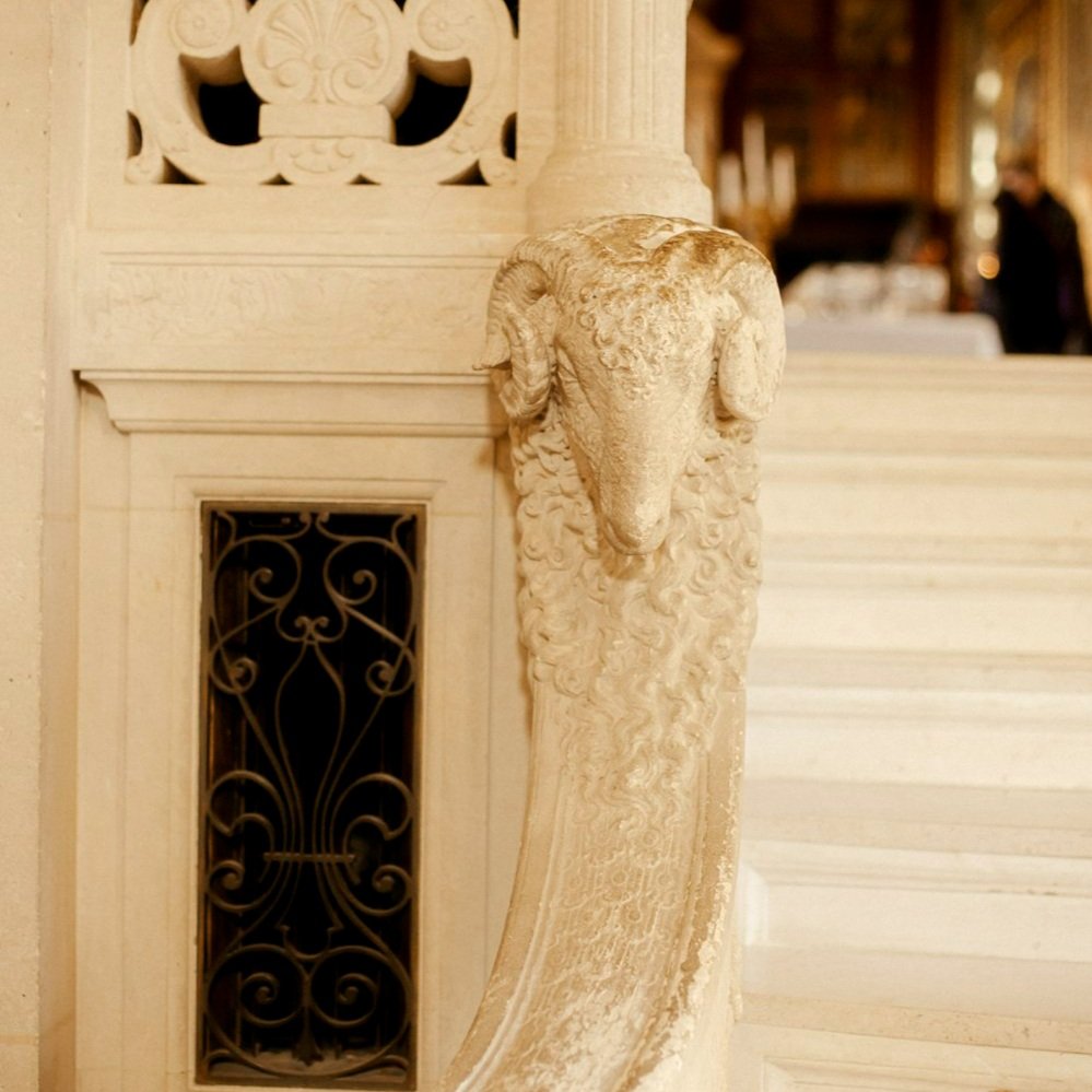 interior detail of chateau de chantilly