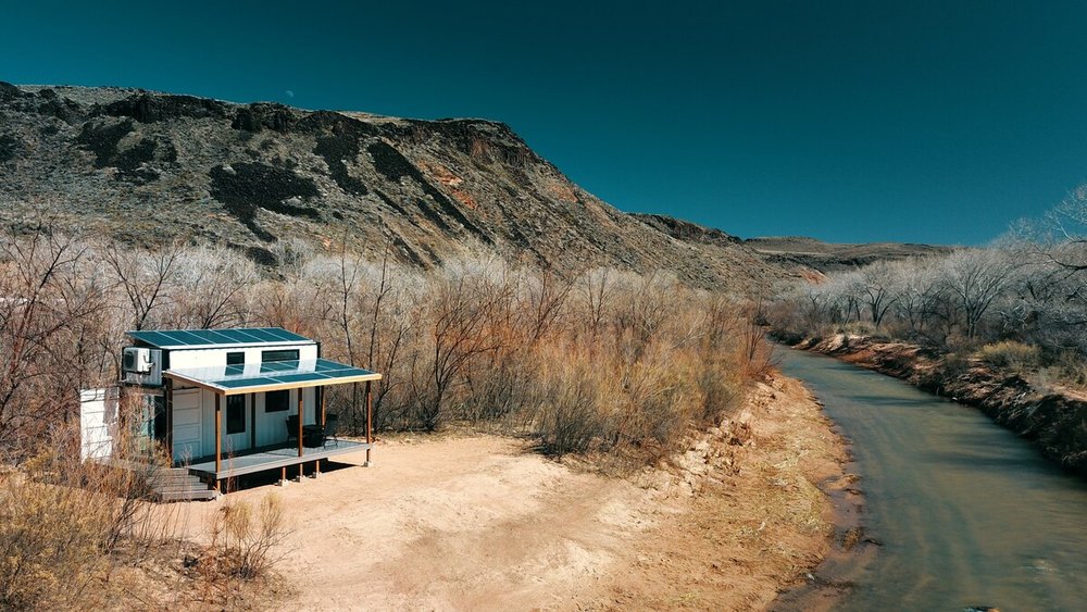 Riverside Shipping Container Tiny Home Airbnb Near Zion National Park