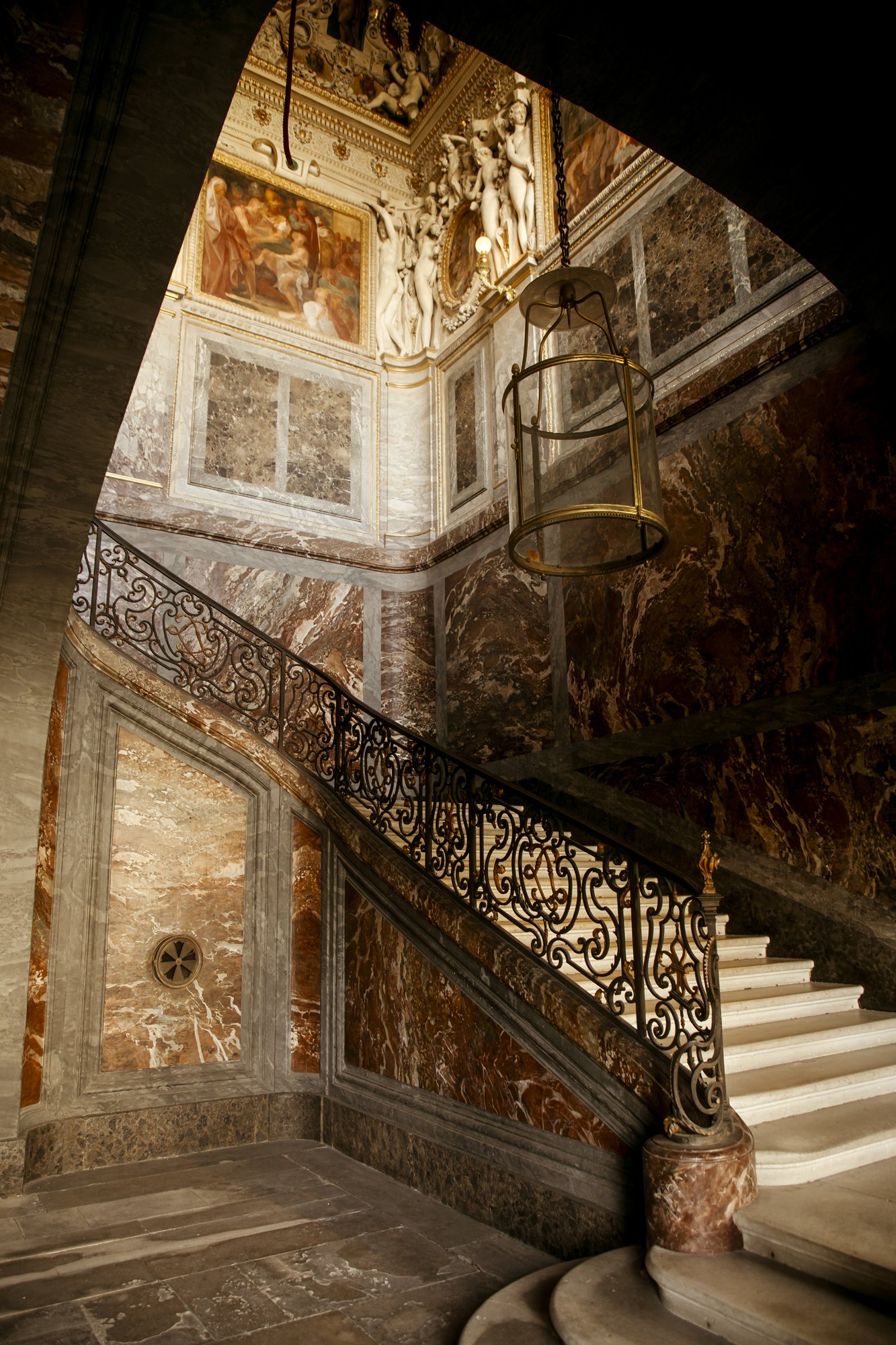 Staircase at Château de Fontainebleau - Day Trip from Paris