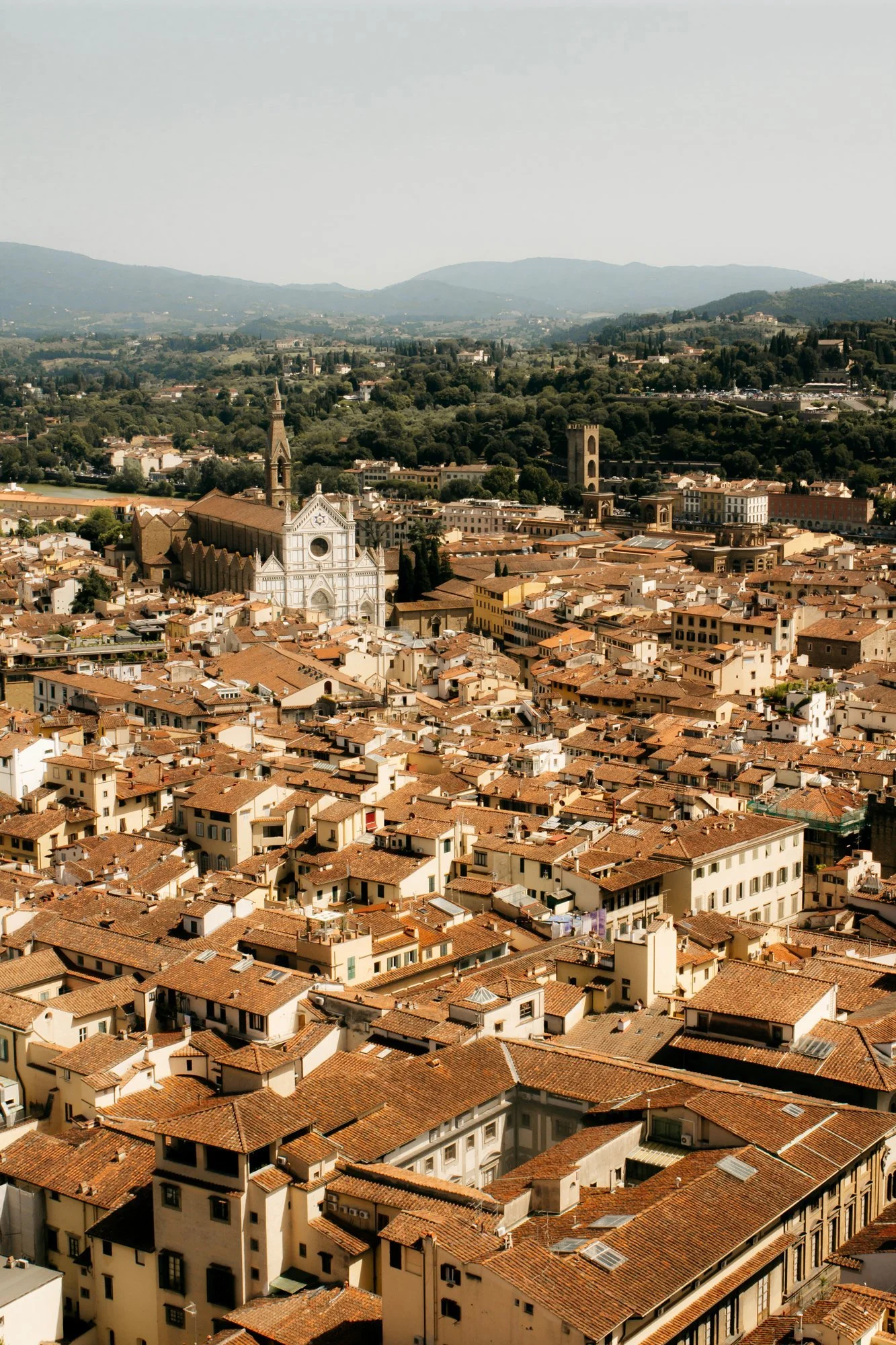 View from Dome of Duomo Florence Italy