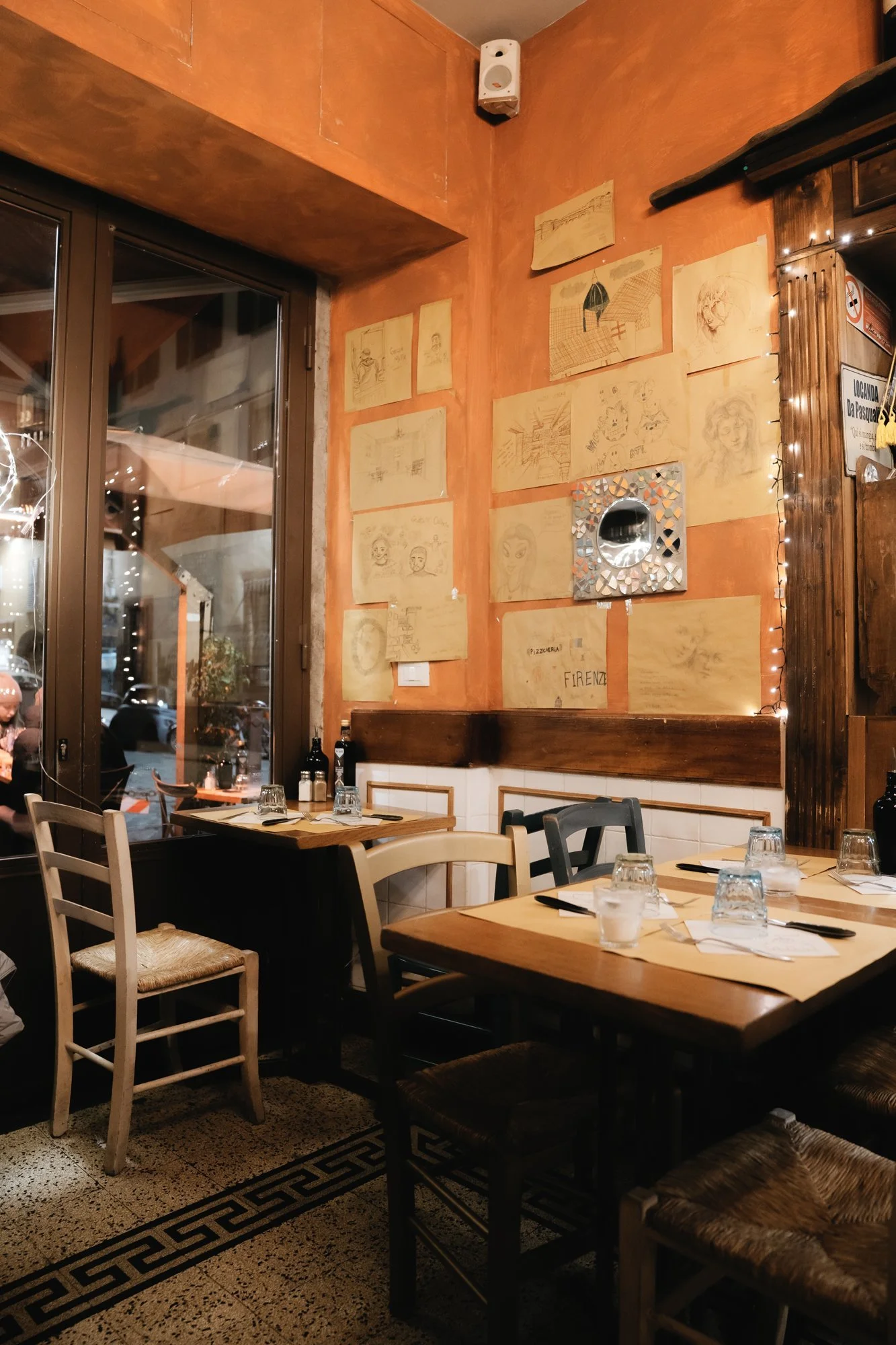 Interior Gustaosteria Restaurant Santa Spirito Florence Italy