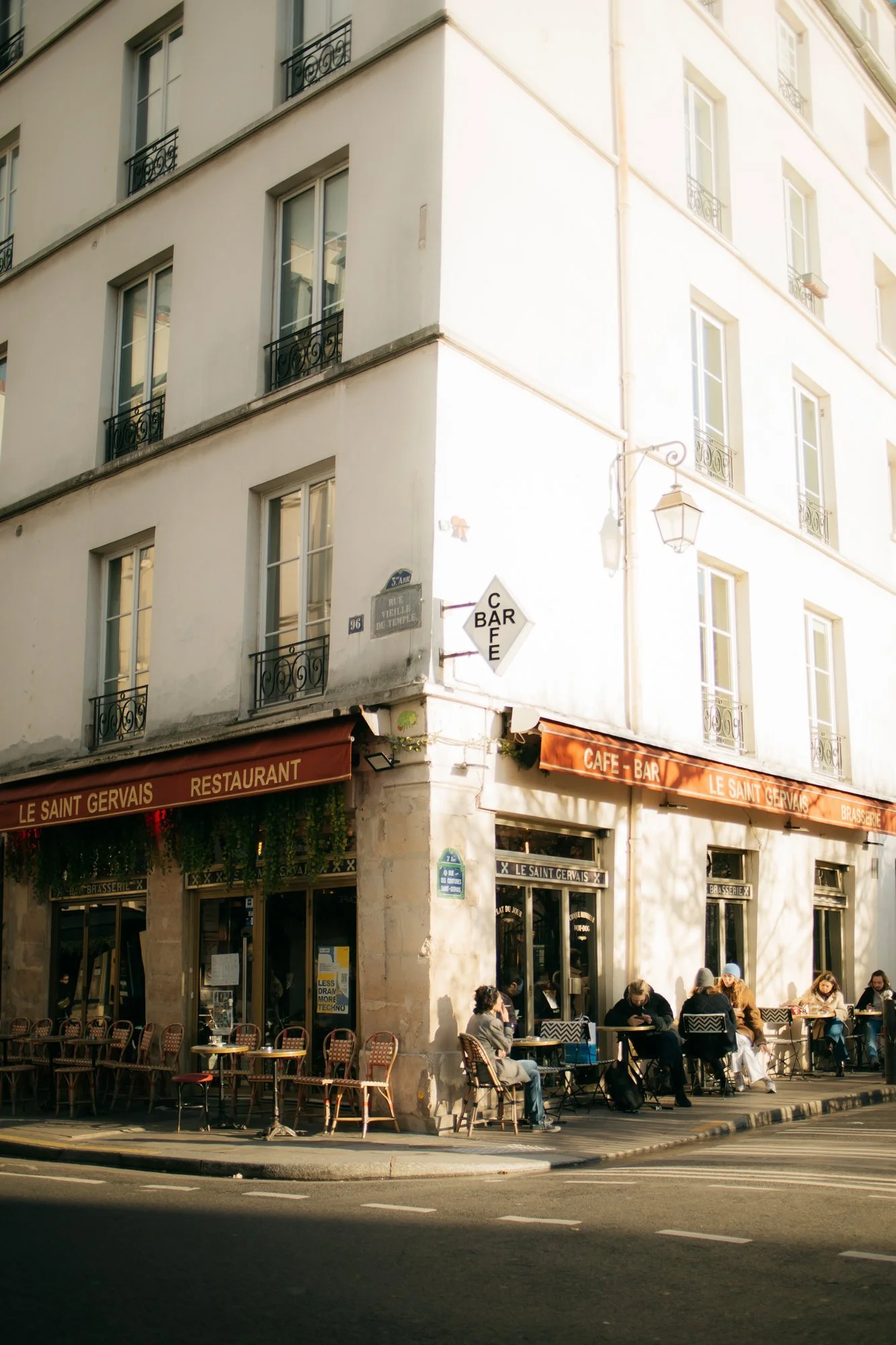 Restaurant Le Saint Gervais on Rue Vieille du Temple