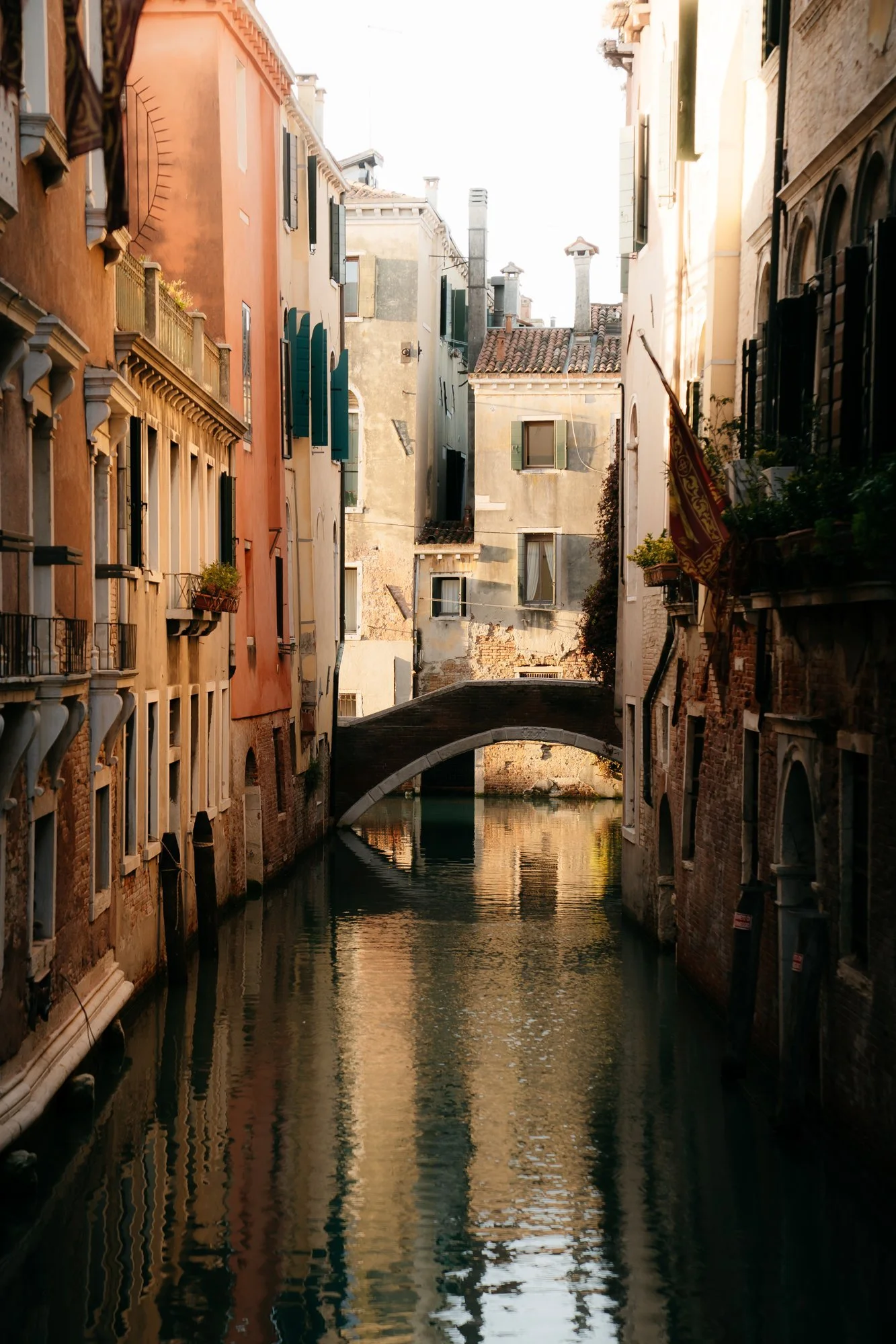Bridge in Venice Italy in January