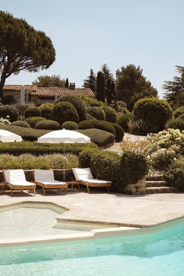 Pool at Capelongue Hotel Near Bonnieux Provence France