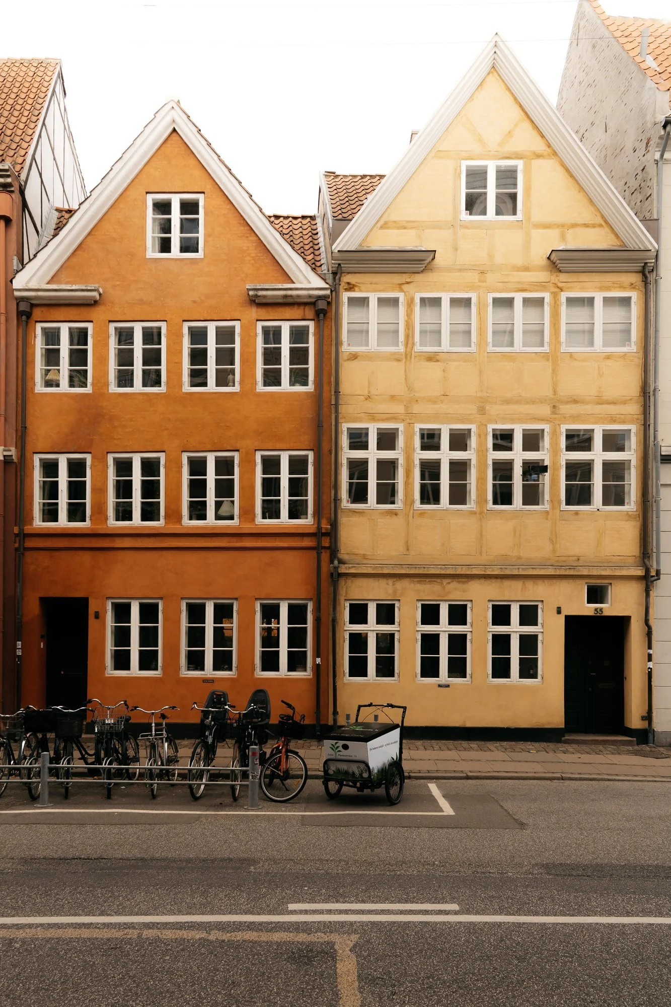 Orange Yellow Colorful Buildings Copenhagen