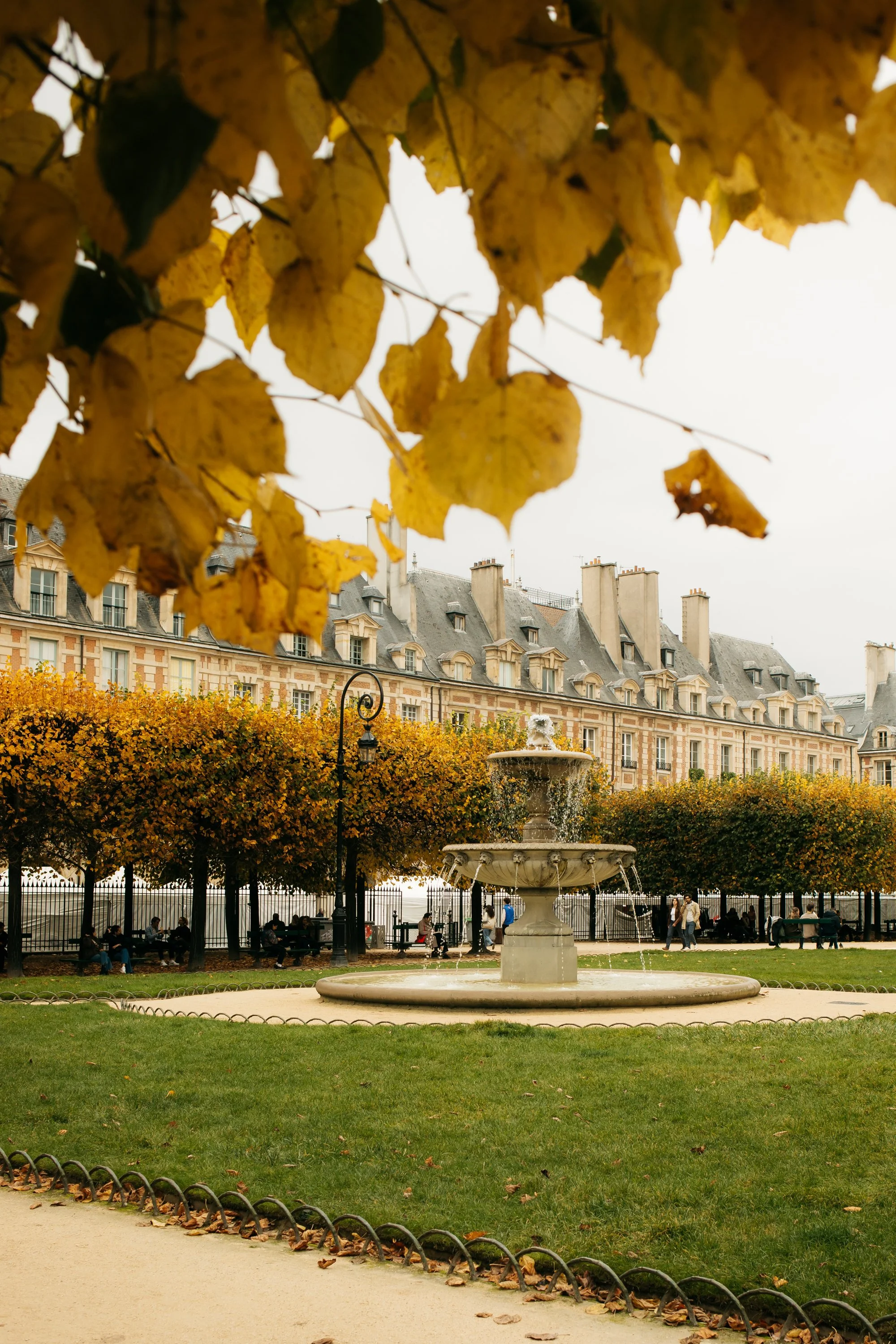Places des Vosges Paris in October