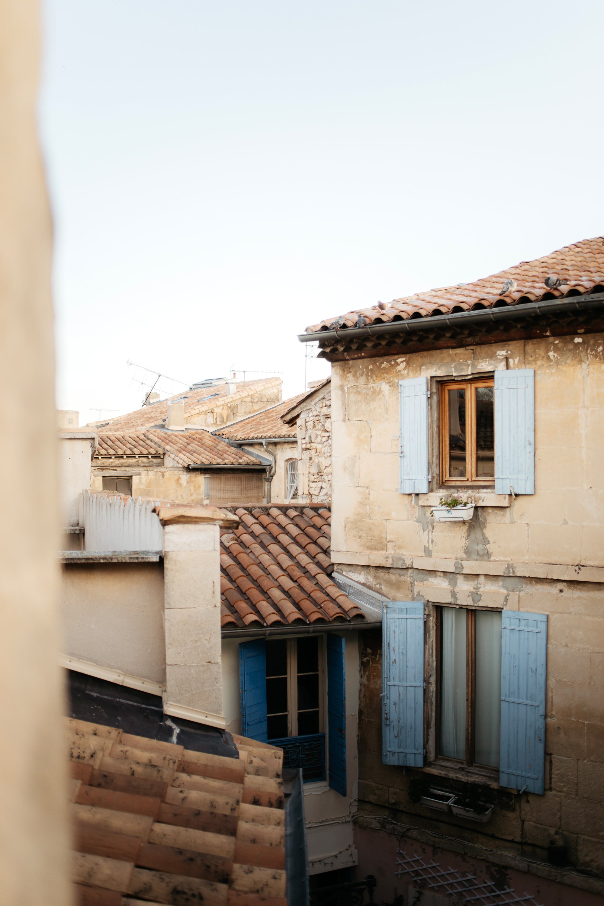 Window View of Buildings in Arles from Airbnb