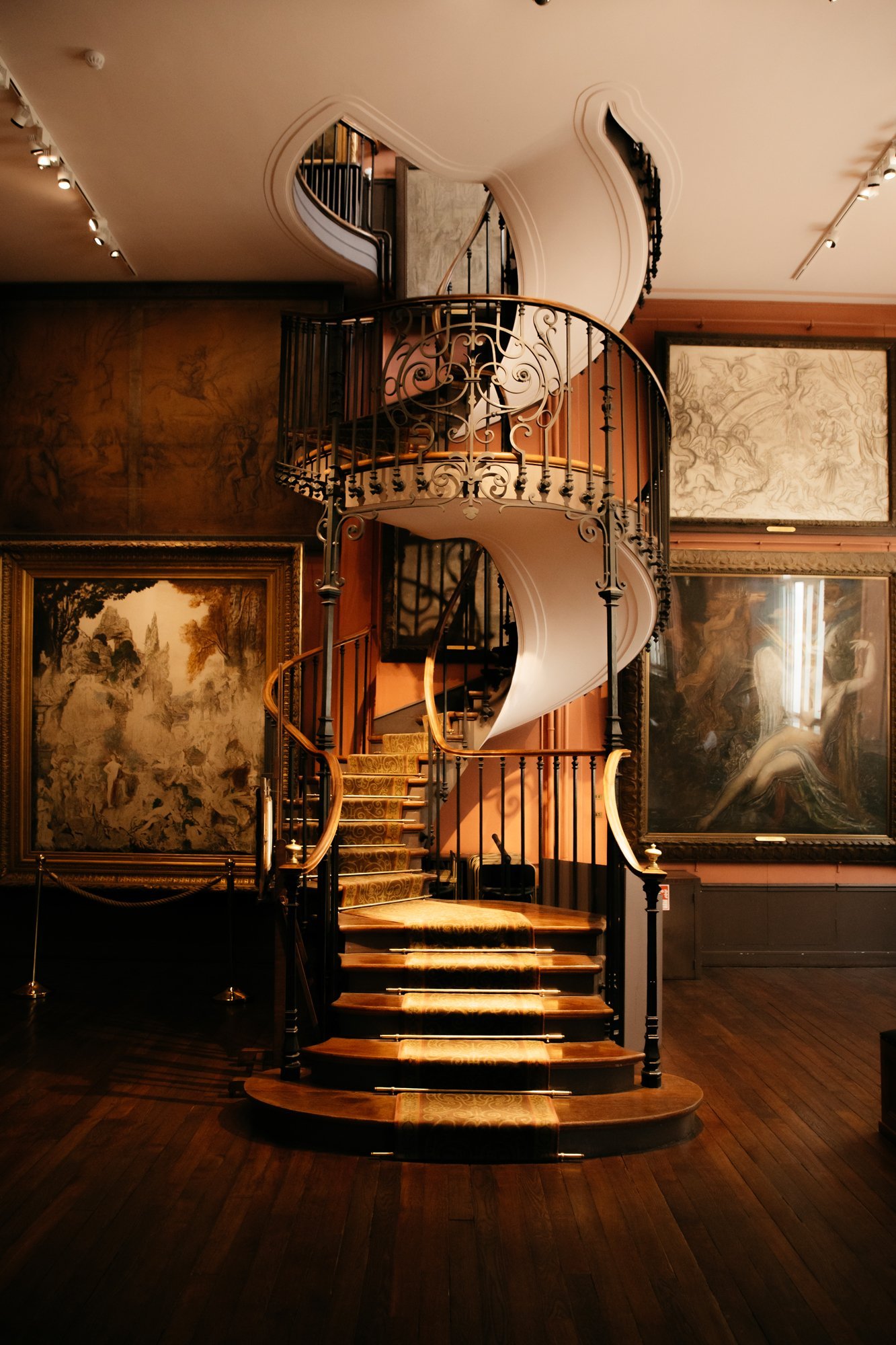 Staircase Musée national Gustave Moreau Paris France