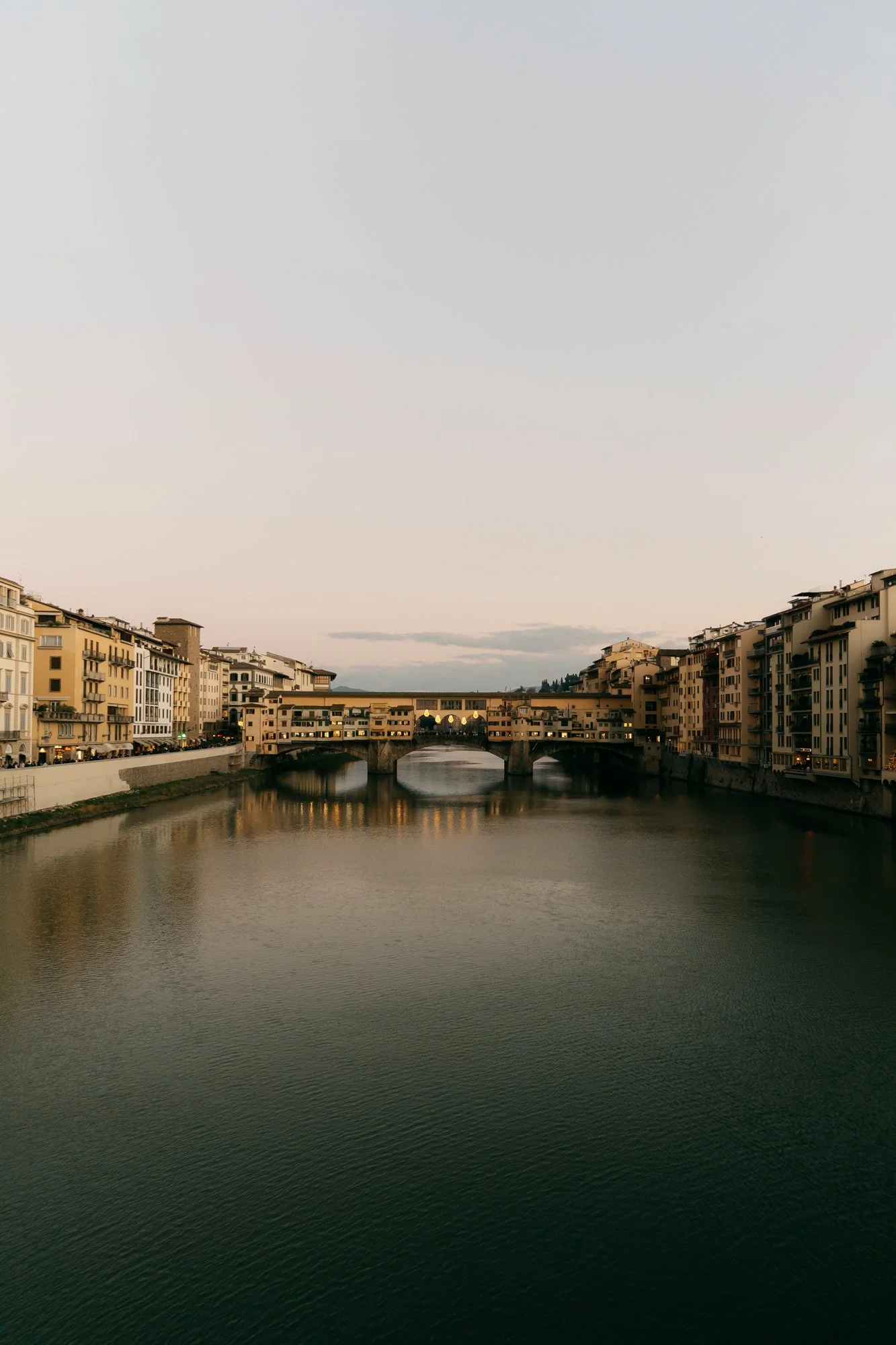 Ponte Vecchio Bridge View from Uffizi Gallery