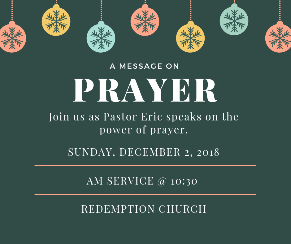 A Message on Prayer