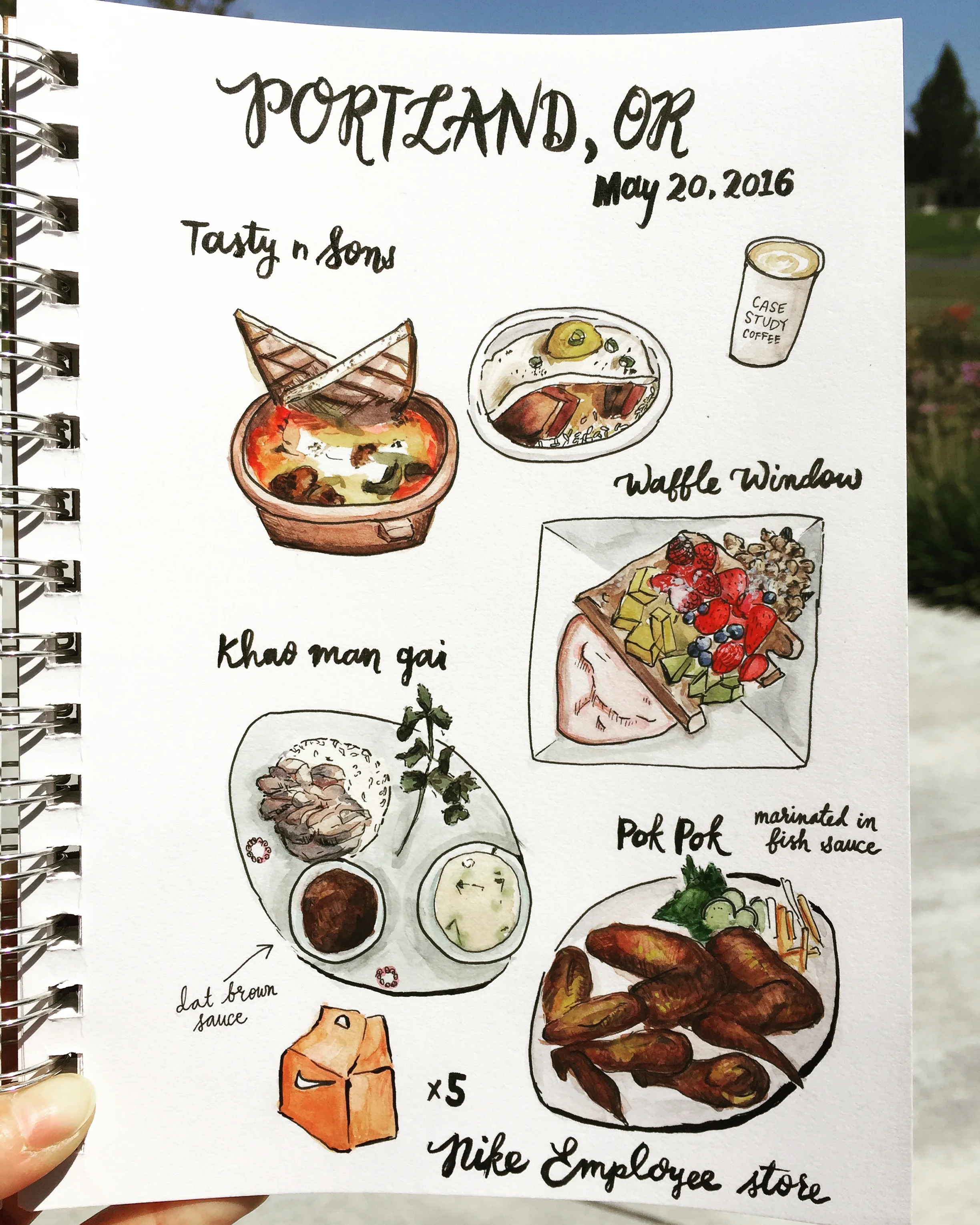  Good eats (Tasty &amp; Sons, Khao Man Gai, Pok Pok, Waffle Window) in Portland, Oregon 