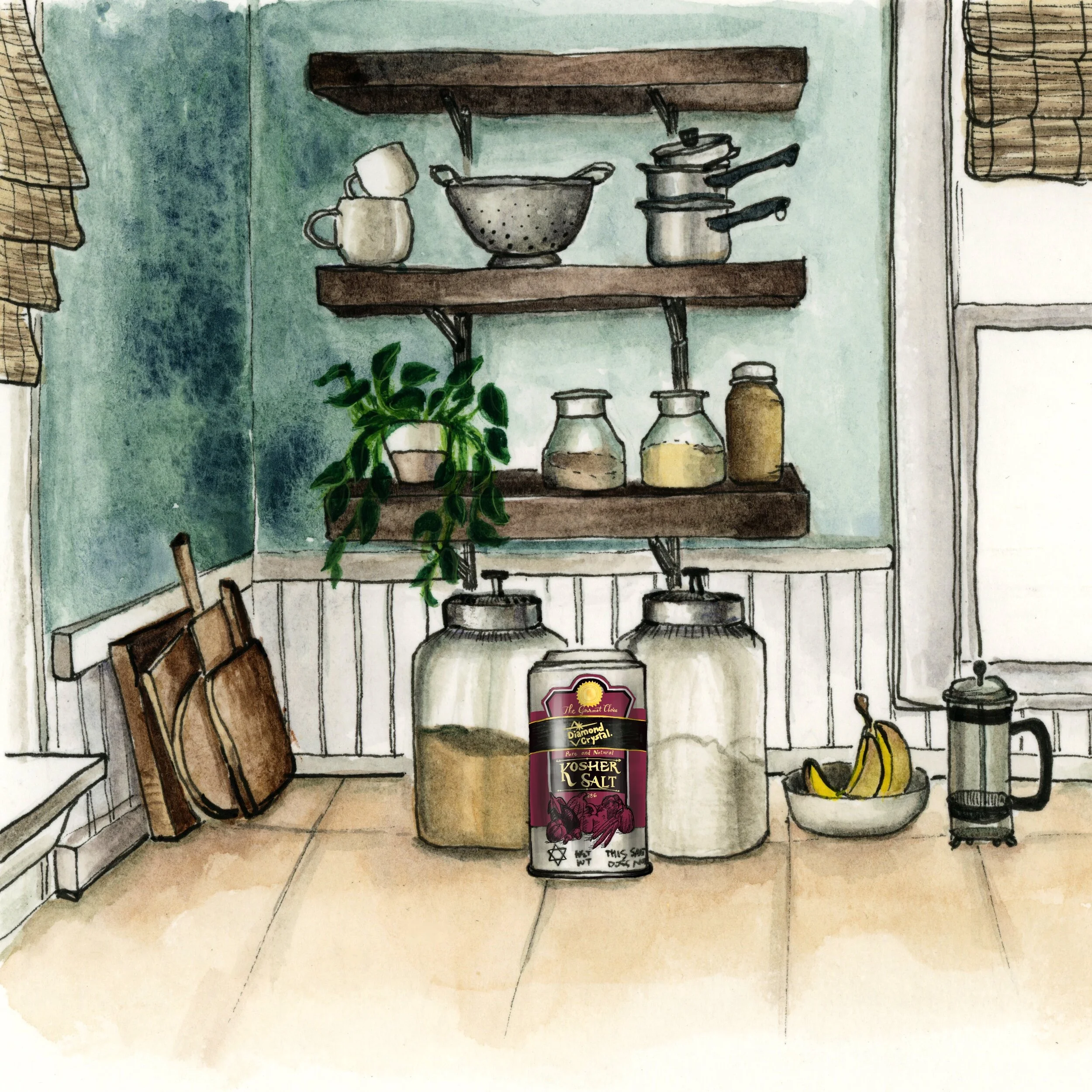  Kosher salt because…why not? 