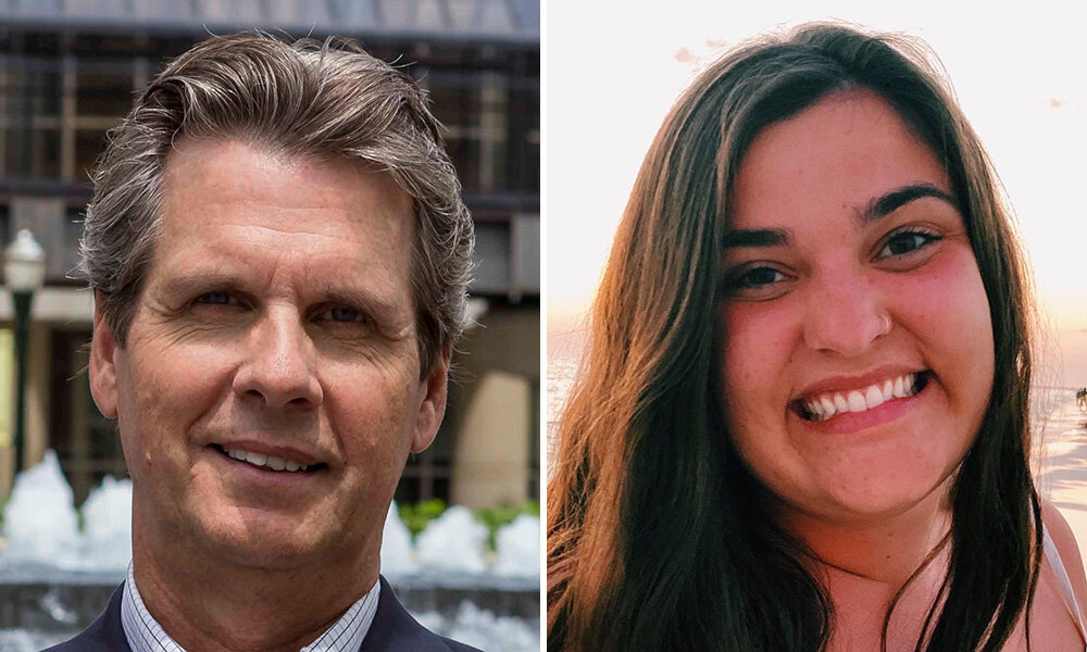 Brian Wright, left, and Ellen Wood are CASA of Lexington’s Volunteers of the Month for November 2020.