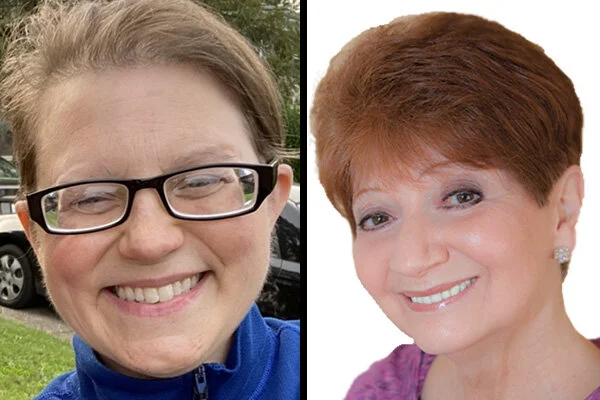 Susan Stewart, left, and Connie Handman are CASA of Lexington’s Volunteers of the Month for December 2020.
