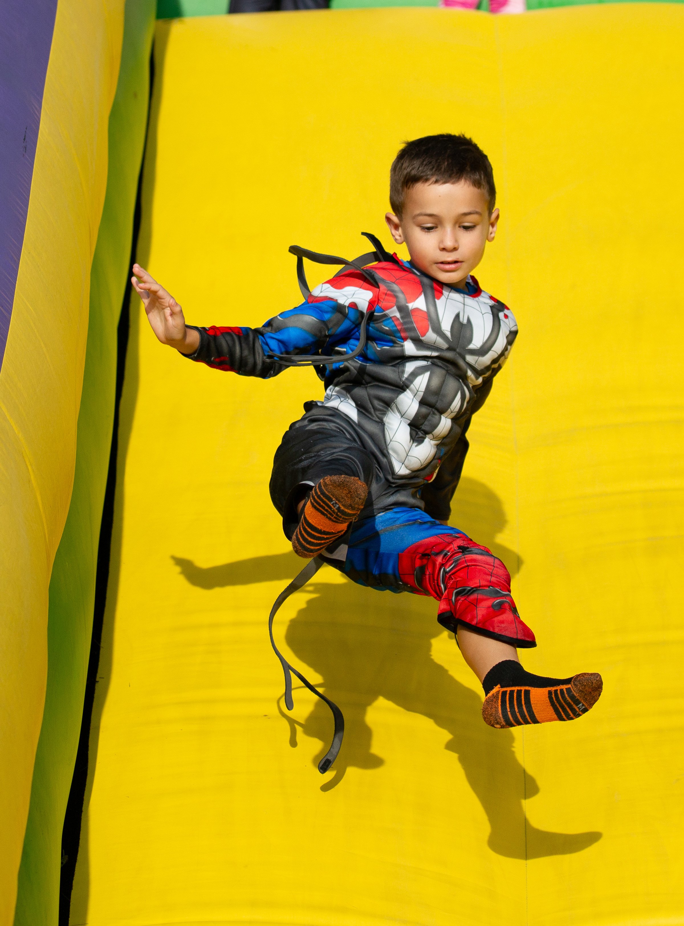 Spiderman Bouncing Down Inflatable Slide 2.jpg