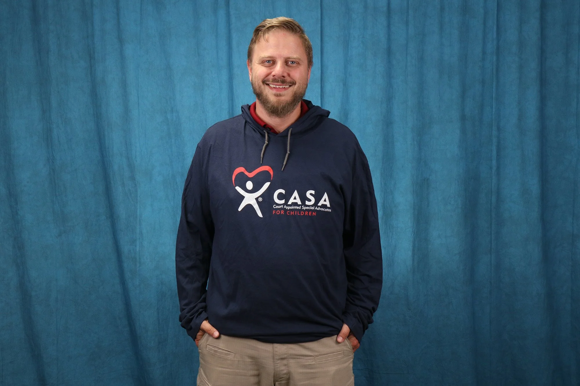Navy Hoodie with Two-Color CASA Logo.JPG