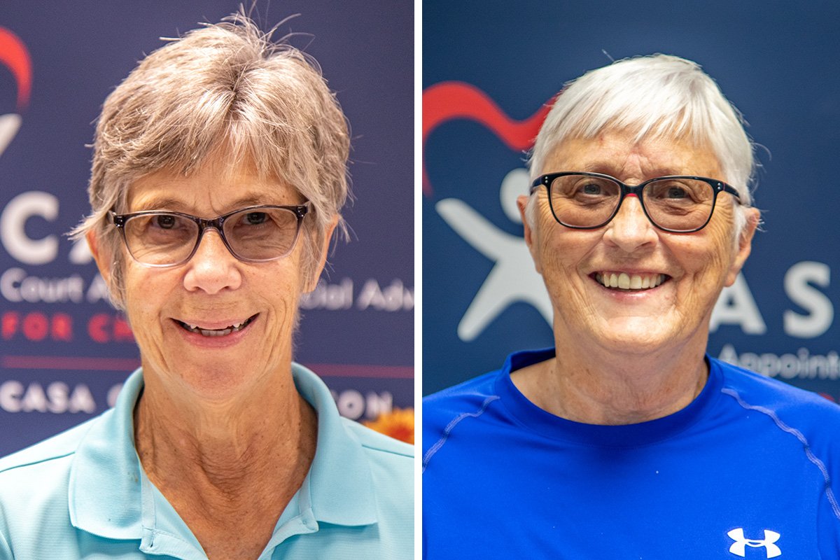 CASA of Lexington volunteers Ava Crow and Anne Flynn