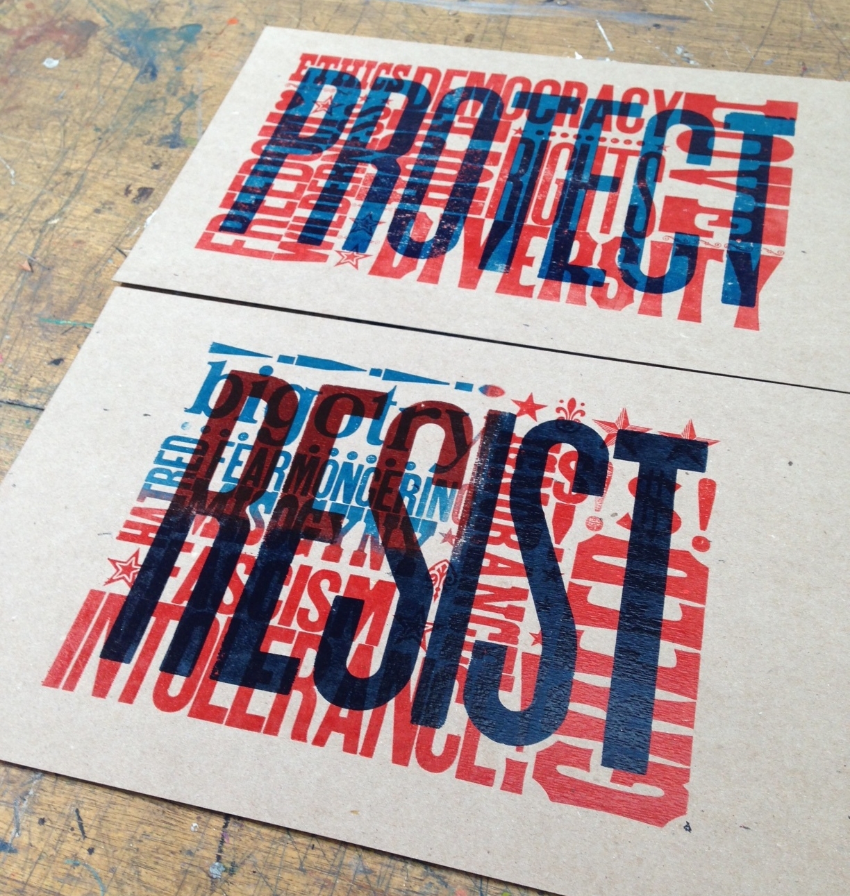 resist, protect posters