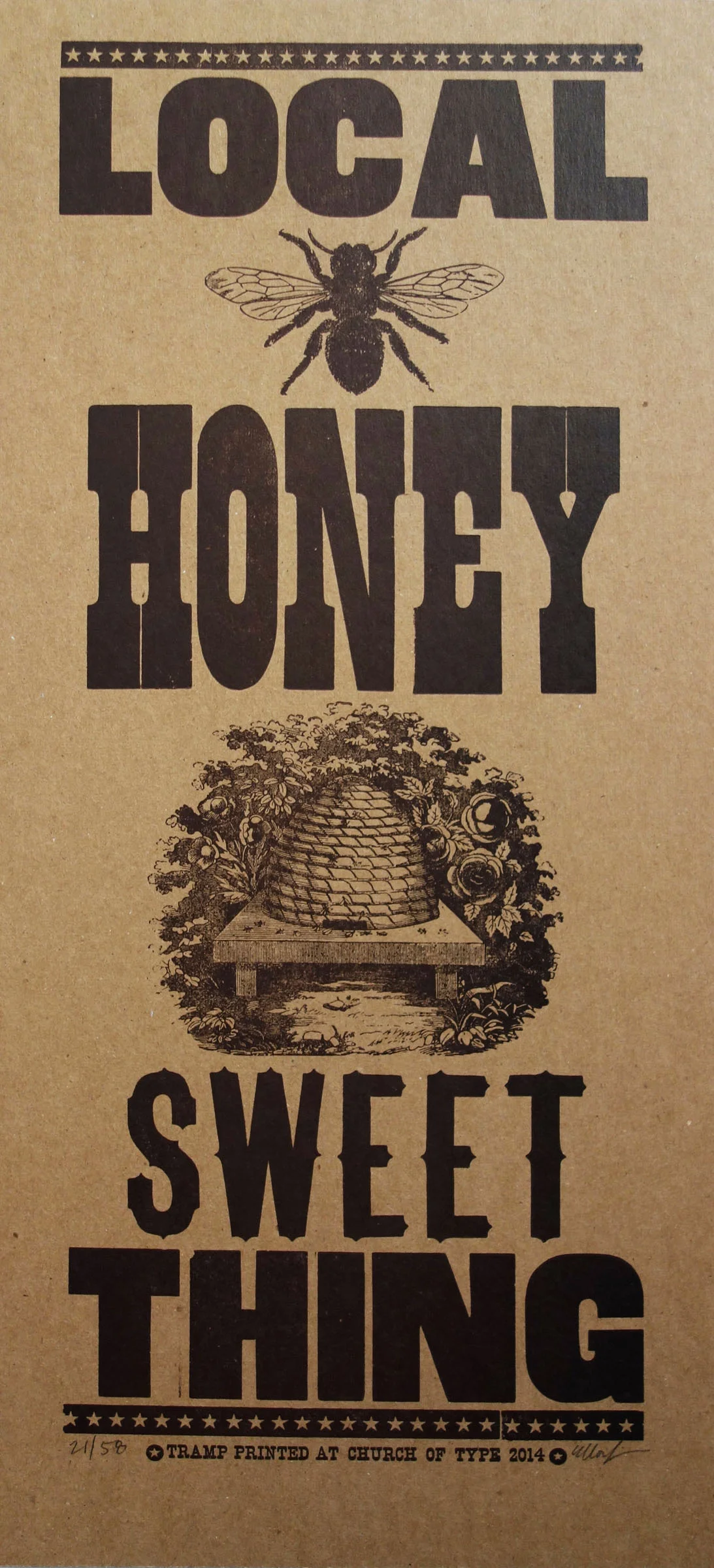 printed at Church of Type 7.5 x 18”