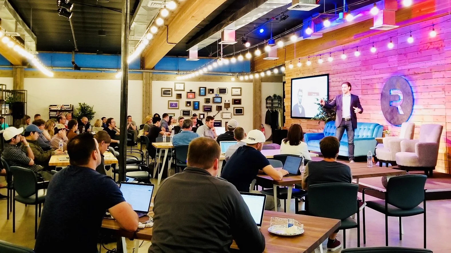Eric Dahl speaking at RevRoad. April 9, 2019.