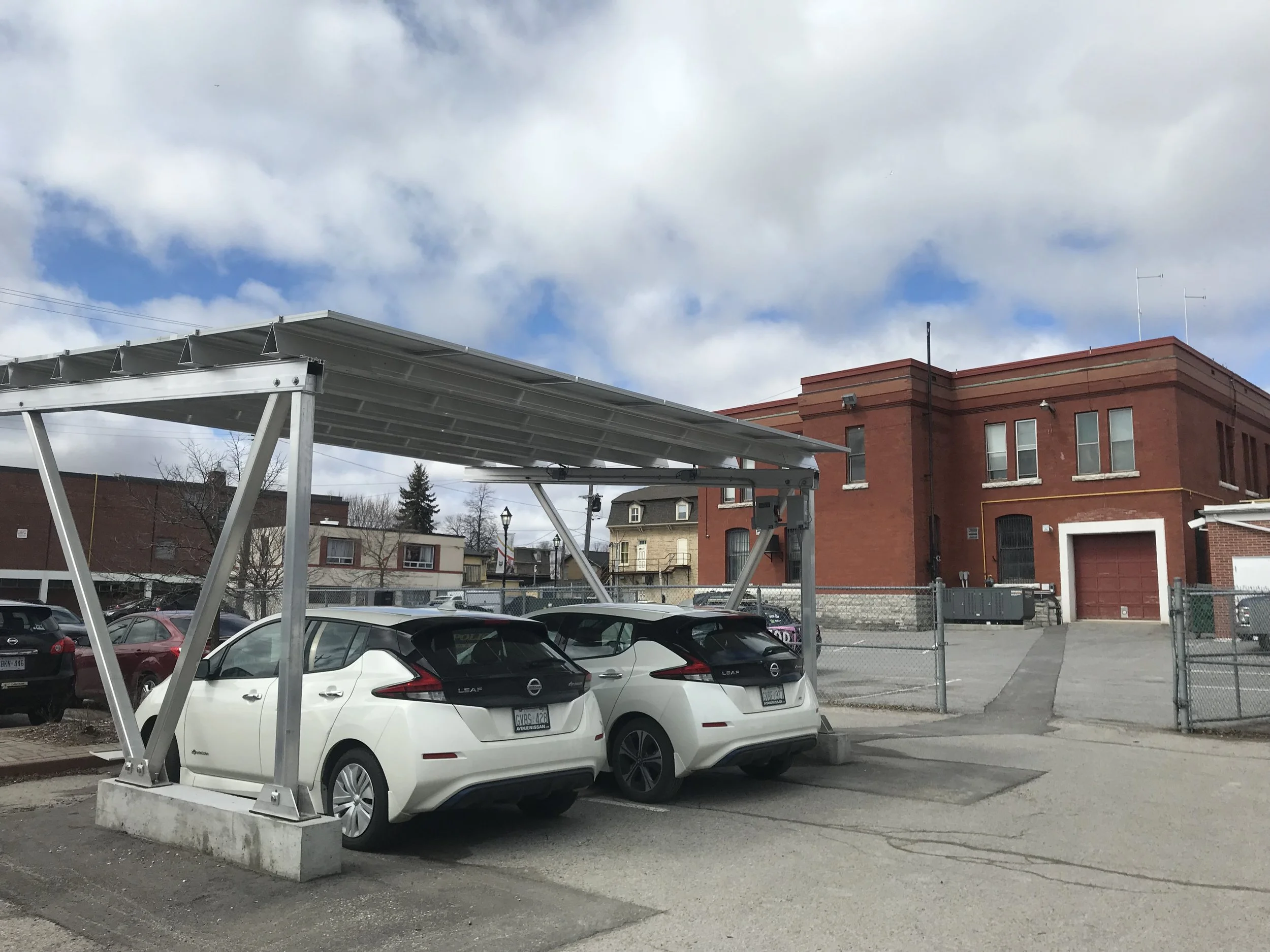 Police Services Solar Carport, Level 2 and Level 3 Bidirectional EV Charger Installation, Cobourg