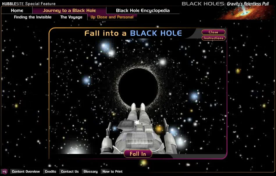 Fall Into a Black Hole (Interactive)