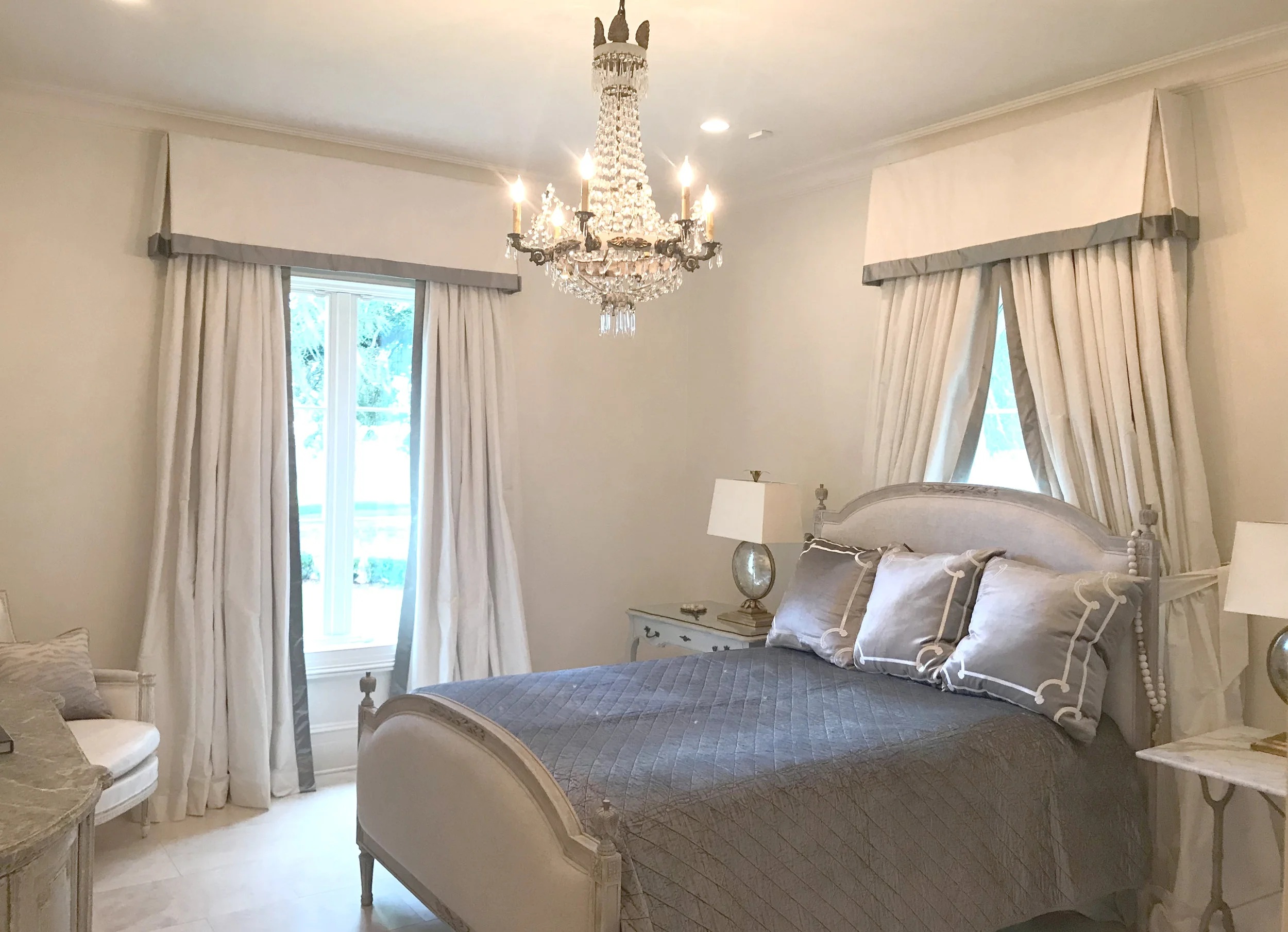 Luxe Bedroom Design on the Bayou