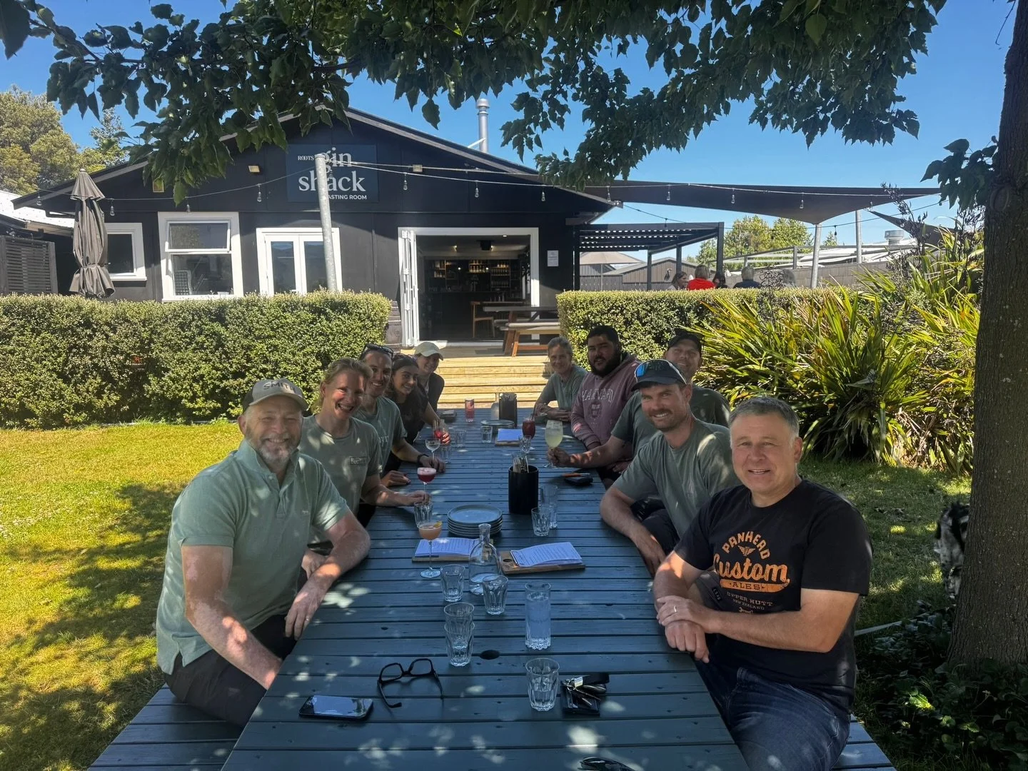 Thank you Bex. 🌻

A lovely afternoon with the team @rootsginshack to farewell Bex. We&rsquo;re going to miss you heaps!

#marlboroughwinenz #nzwine #teamworkmakesthedreamwork #ginshack