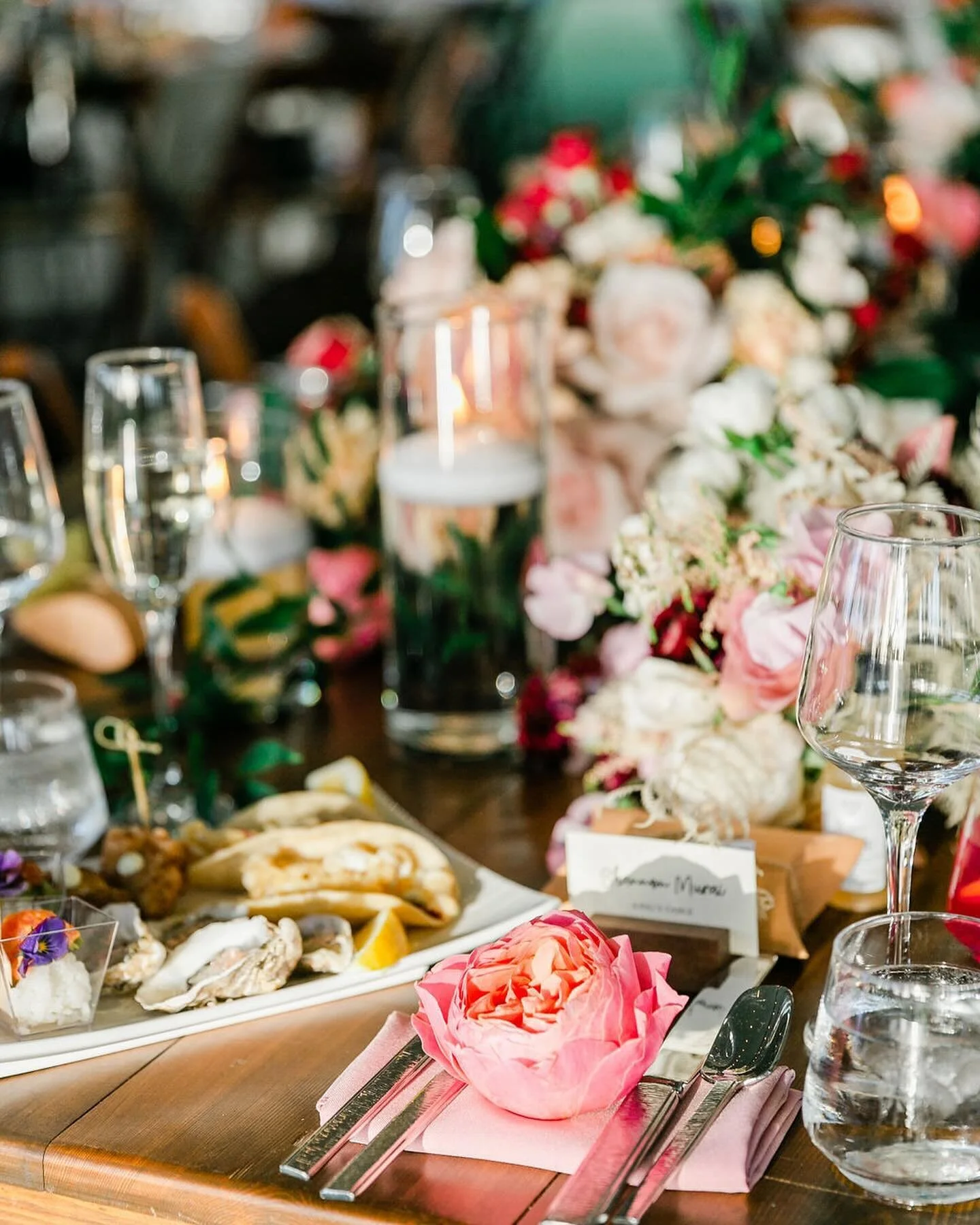 Did you know that these photos were taken under a white tent? Personally our team is a fan of white tents, sail top tents, or clear tents with heavy swag draping on the ceiling. Why is that? Well, there are a ton of benefits to a shaded tent! 

&bull