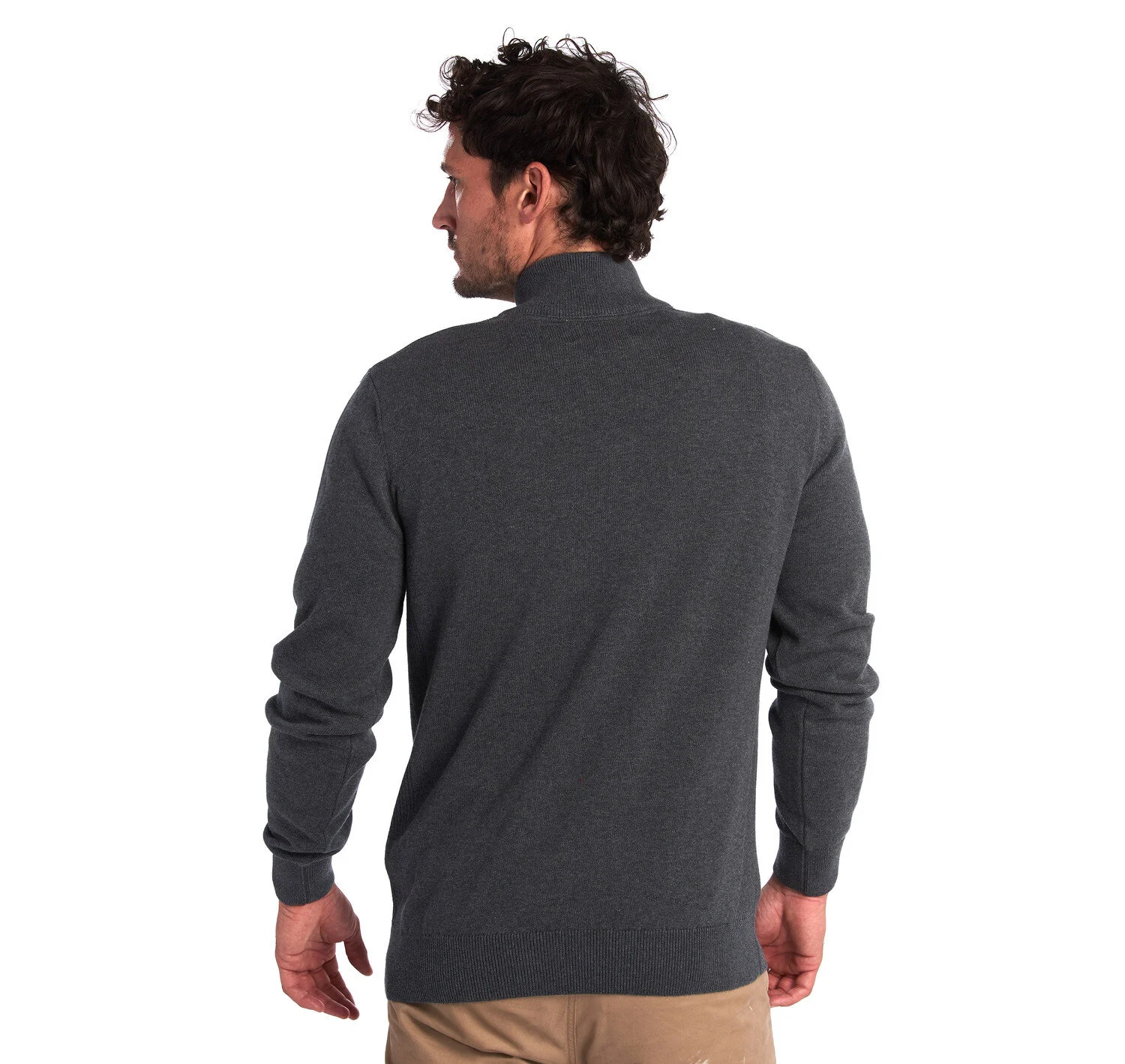 Barbour Mens Cotton Half Zip Sweater 