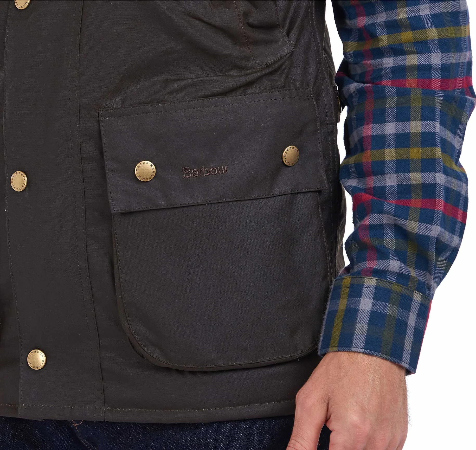 Barbour New Westmorland Wax Gilet Olive — Vaughan Davies