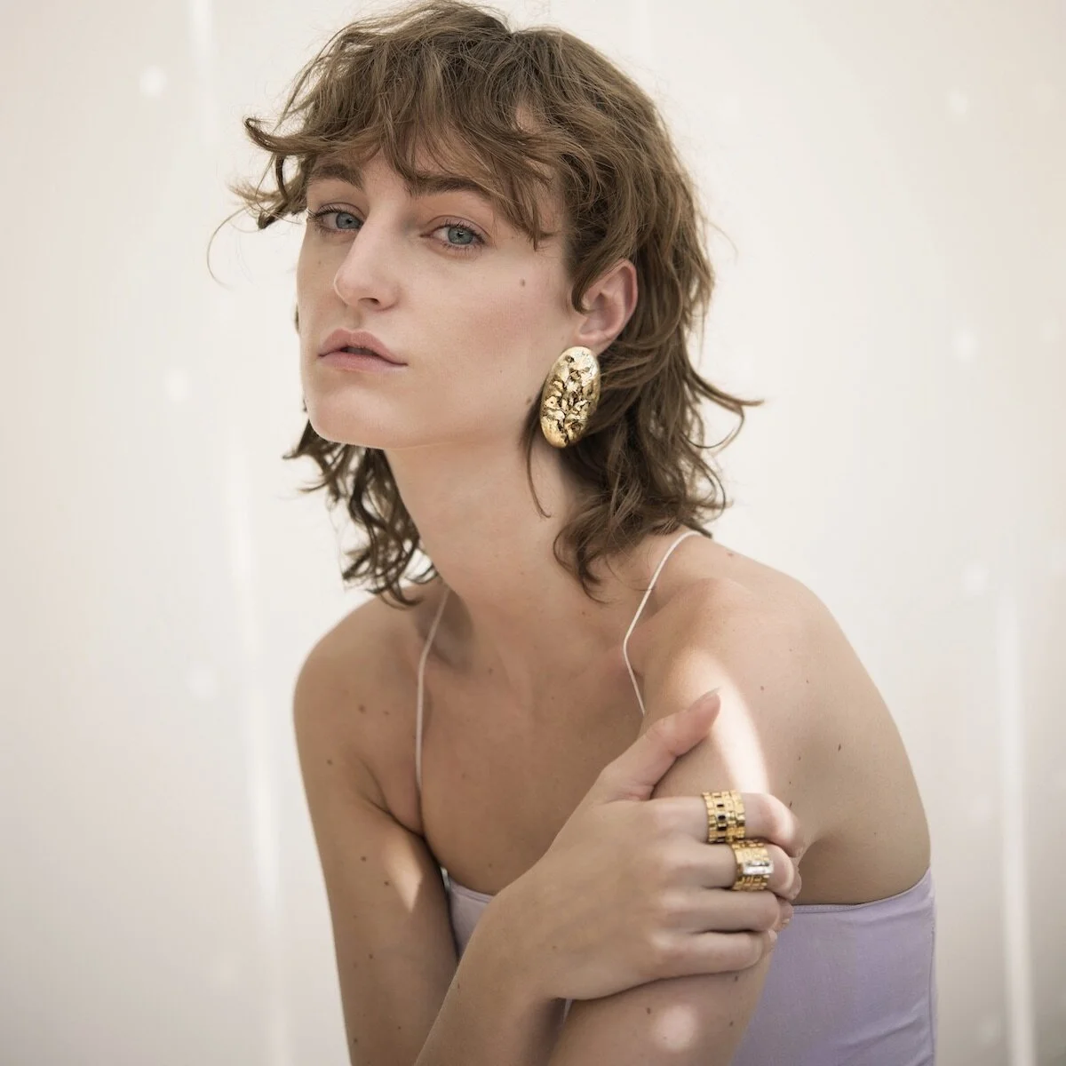 BOUCLES D'OREILLES CHIPS  XL