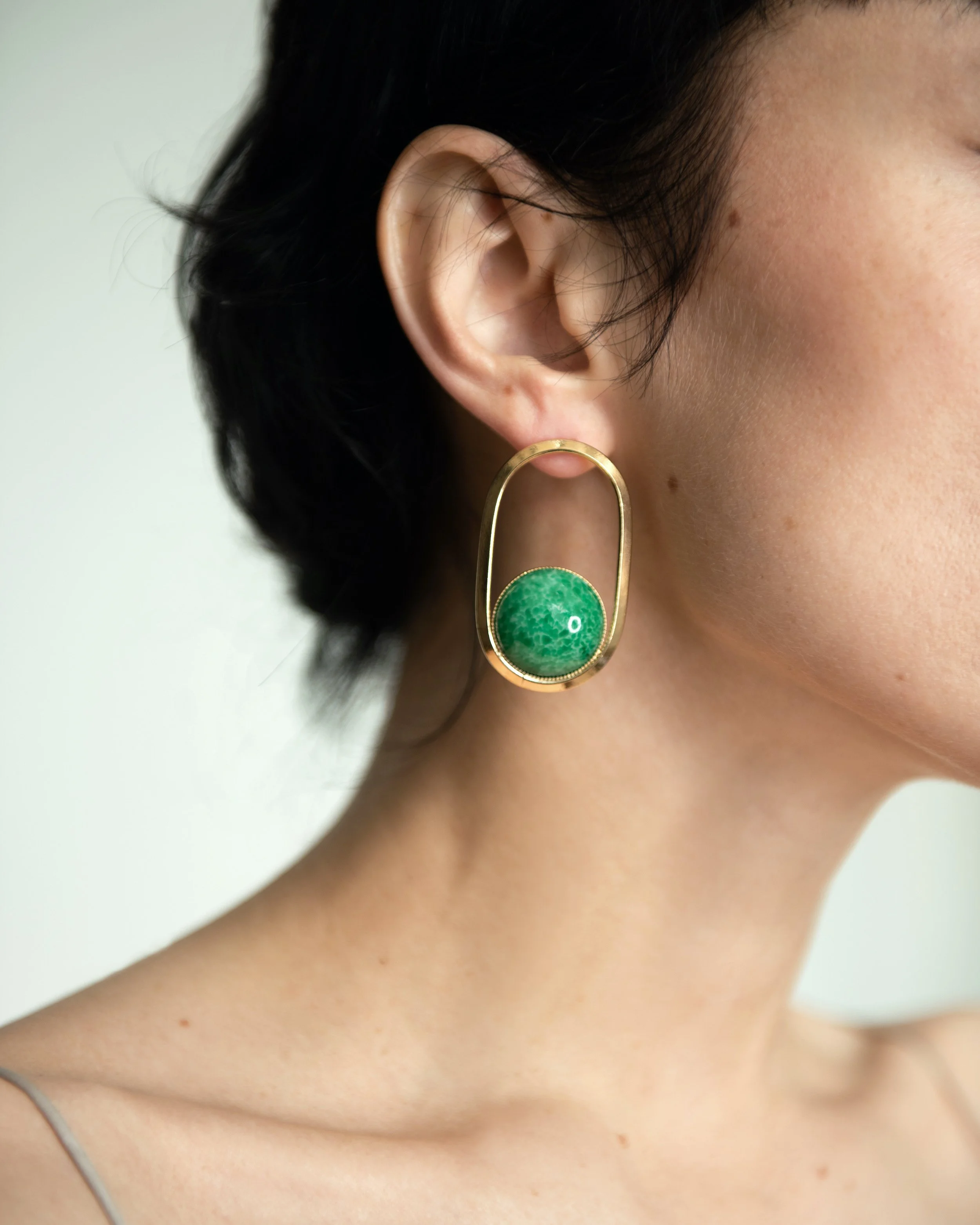 Boucles D'oreilles Vintage N170 Argenté - Occasion, Sans Marque, Style Rétro