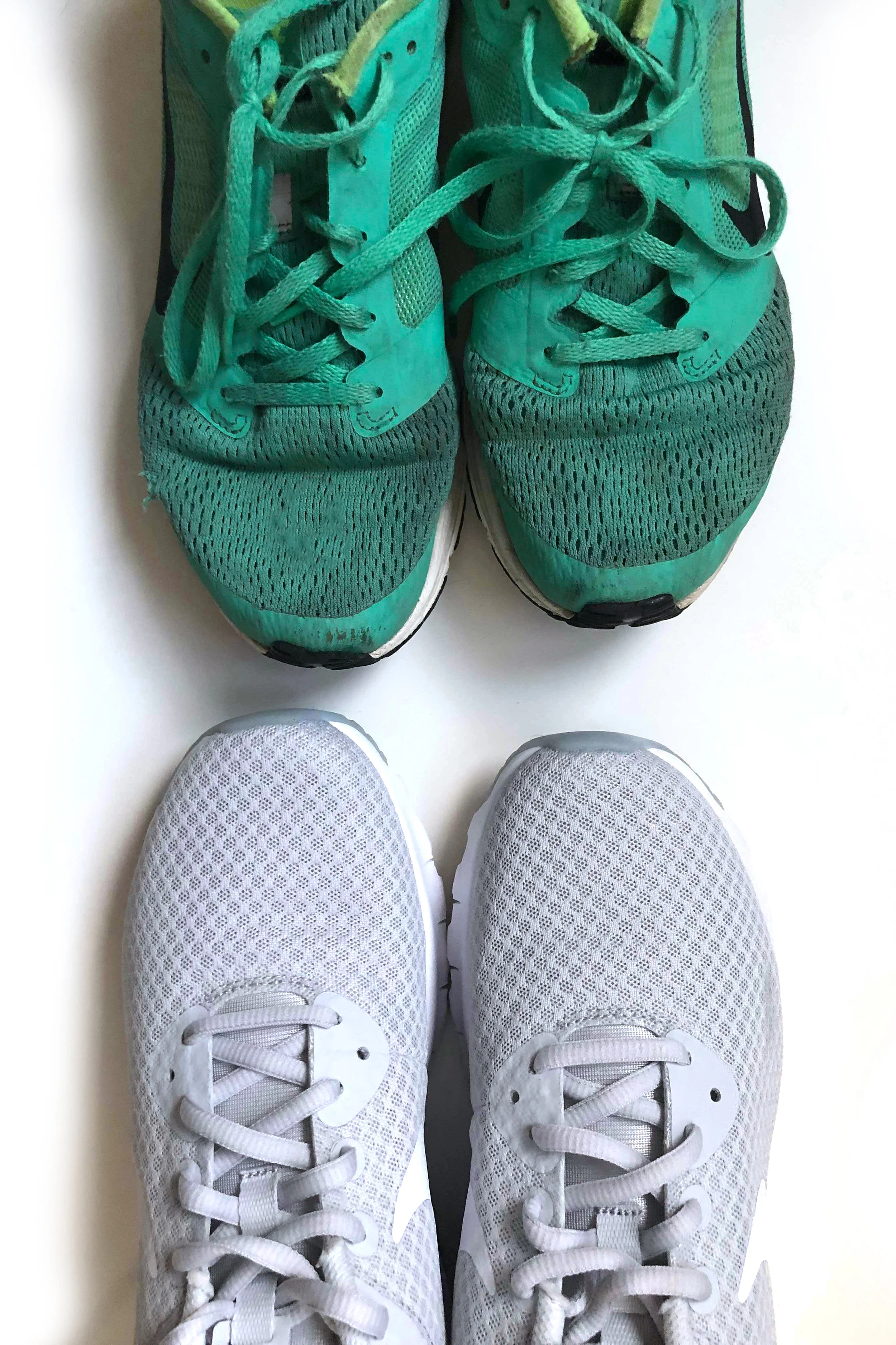 out with the old (sneakers), in with the new