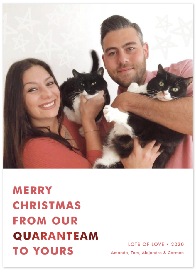 our QUARANTEAM holiday card | Amanda Zampelli