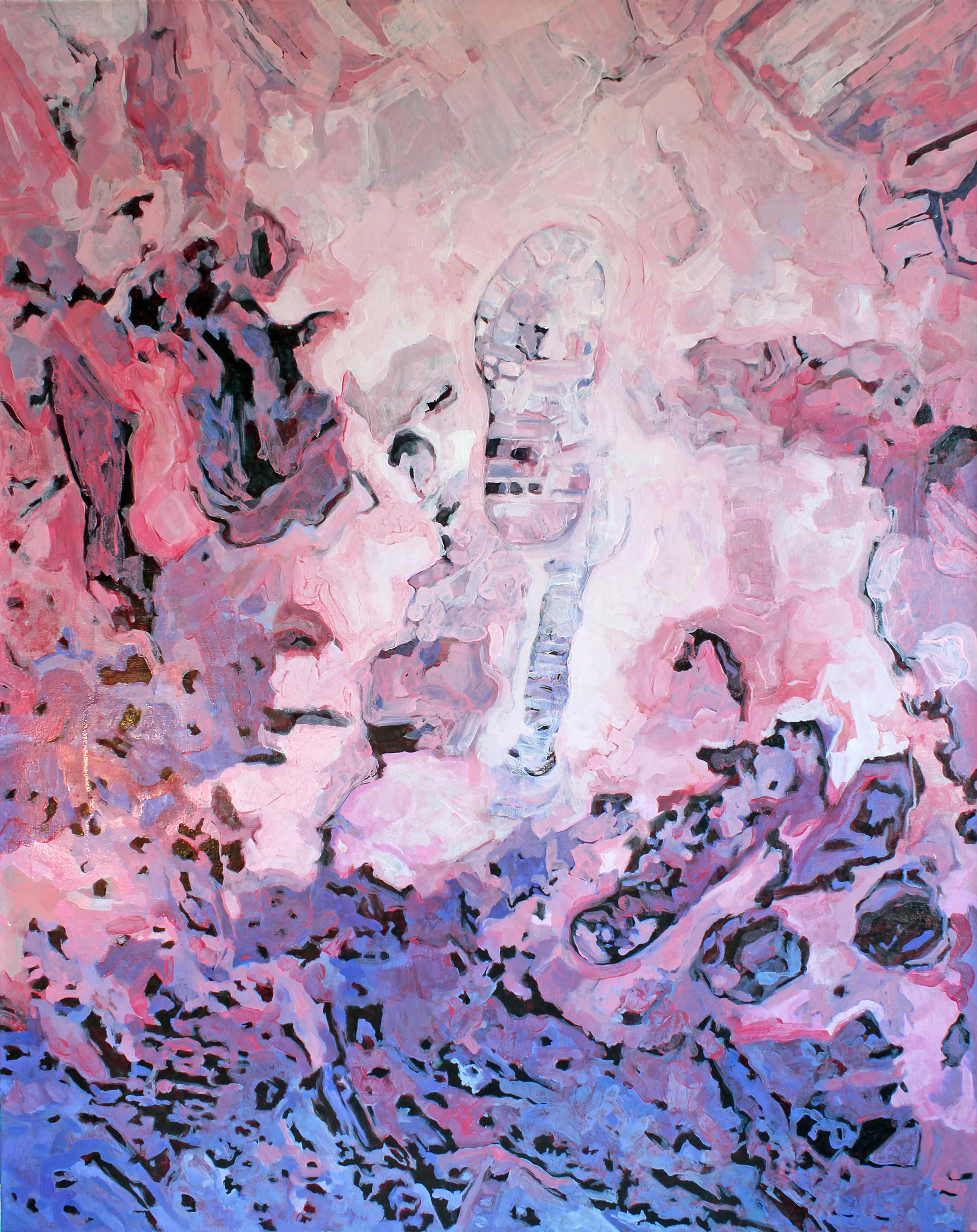 Footprints (black stones)