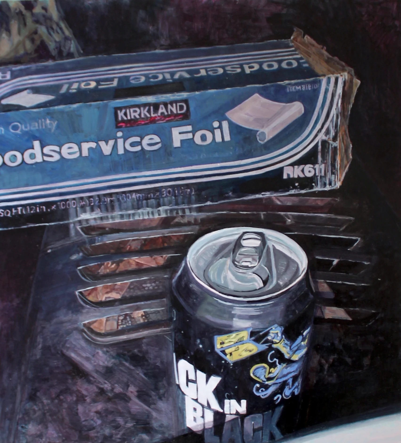 Back in Black (Paul Revere’s lamp), 2017, oil on canvas, 24" x 20" / 60 cm x 51 cm