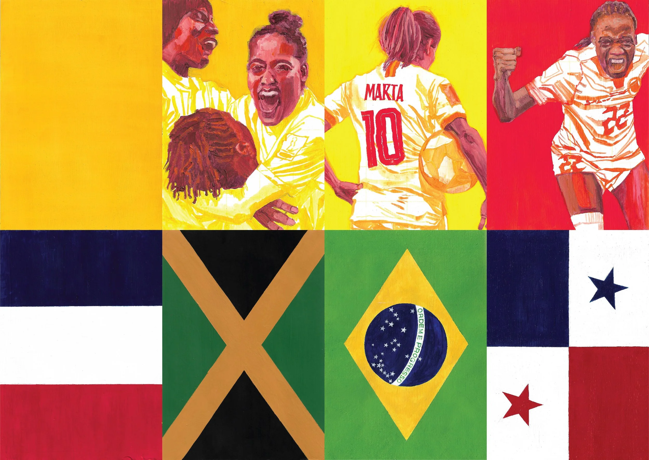 Group F: FRA, JAM, BRA, PAN