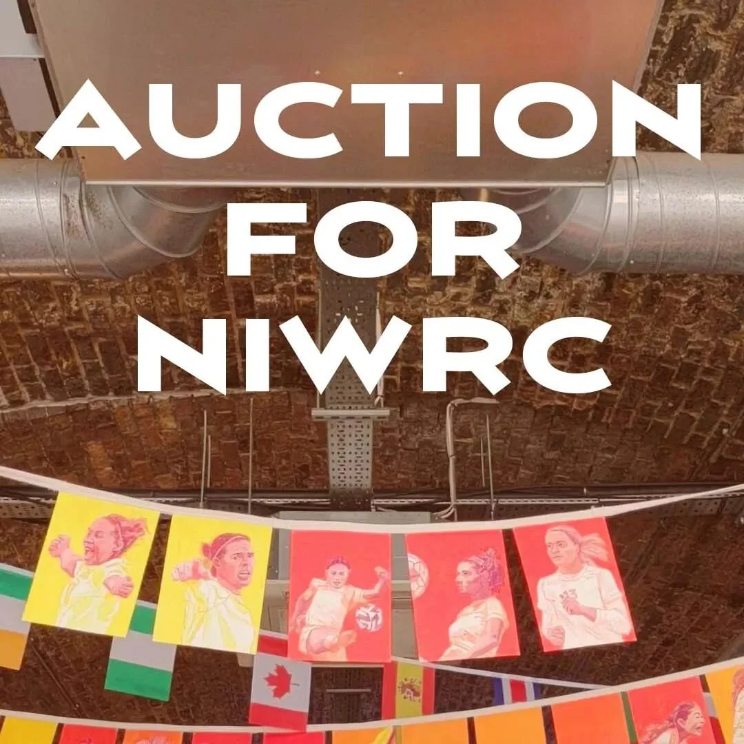 I'll be auctioning groups of my WWC banner! 50% will go to @niwrc. Get amongst these 35 flags, a.k.a. what amounts to 70 paintings. 😮🧡