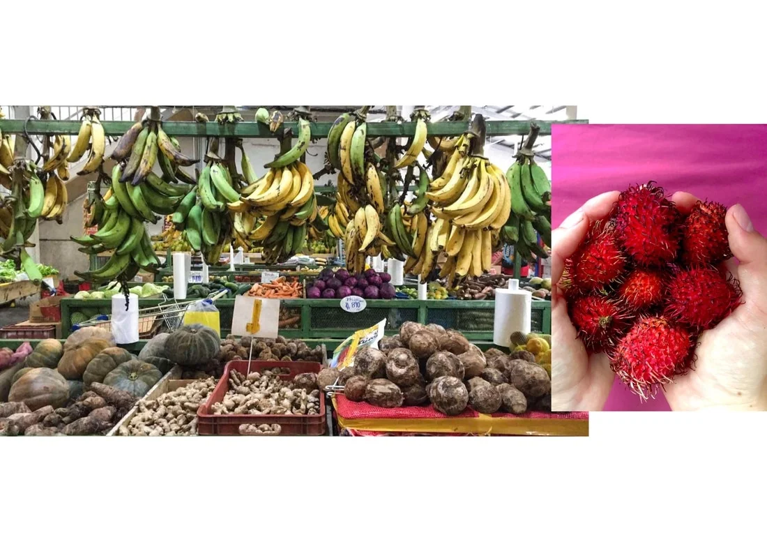 Fresh Fruit - on the right Mamòn Chino