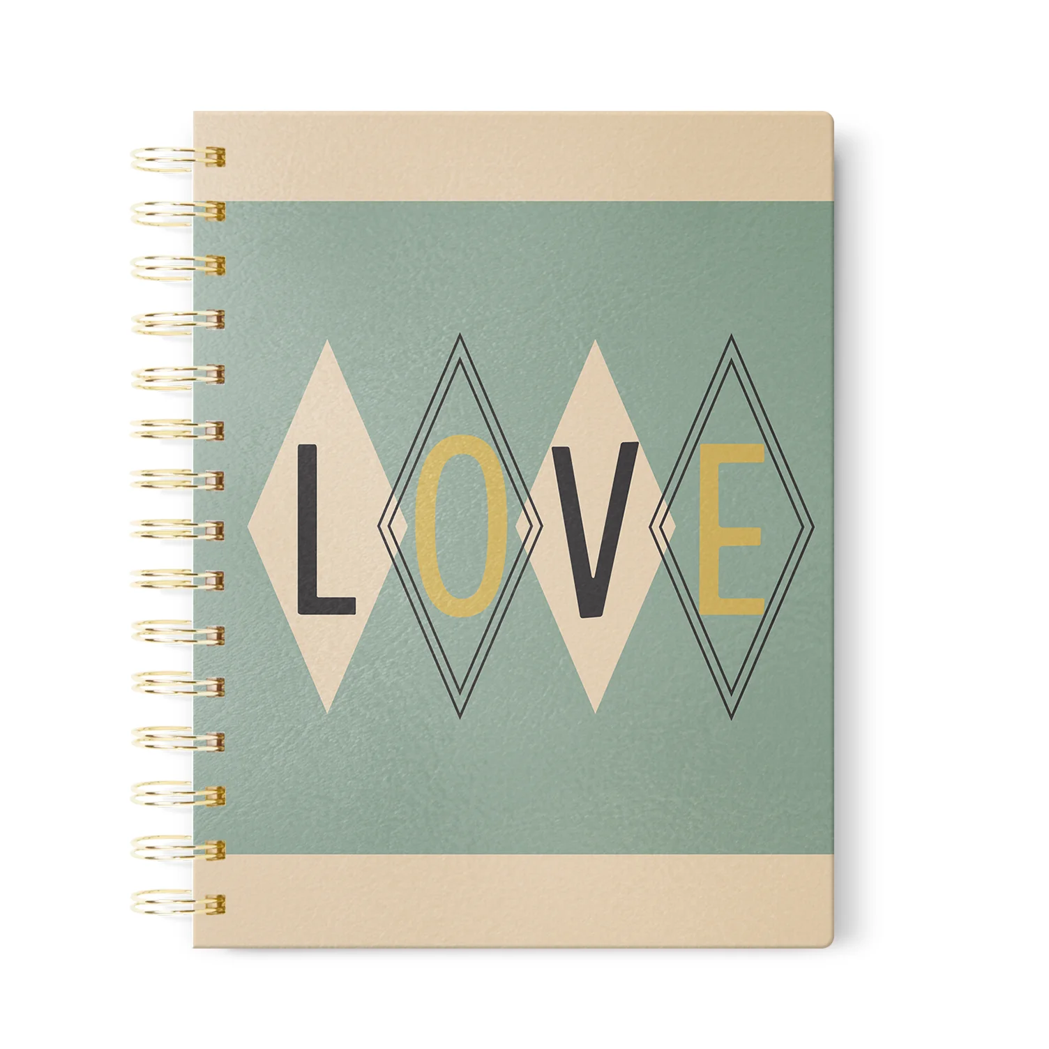 Retro Love Journal in Dot Grid, Lined or Blank